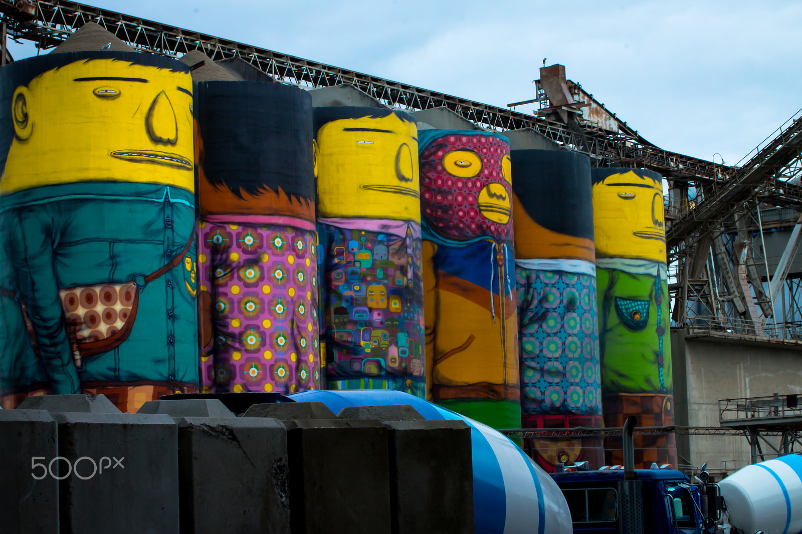 Canon EF 55-200mm F4.5-5.6 II USM sample photo. Concrete silos in vancouver, bc photography