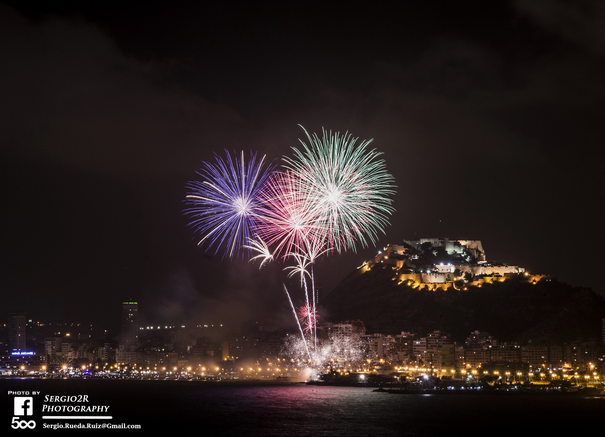 Pentax K-r + Sigma sample photo. Fuegos artificiales hogueras 2016 photography