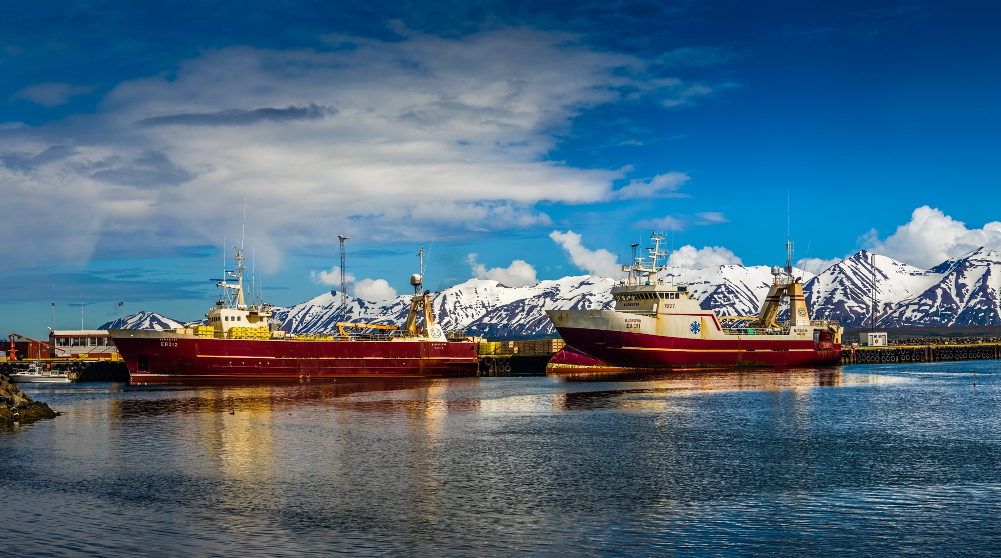 Leica APO-Summicron-M 90mm F2 ASPH sample photo. Iceland: the north - colorful iceland shipping - harbor of dalvik :-))) photography