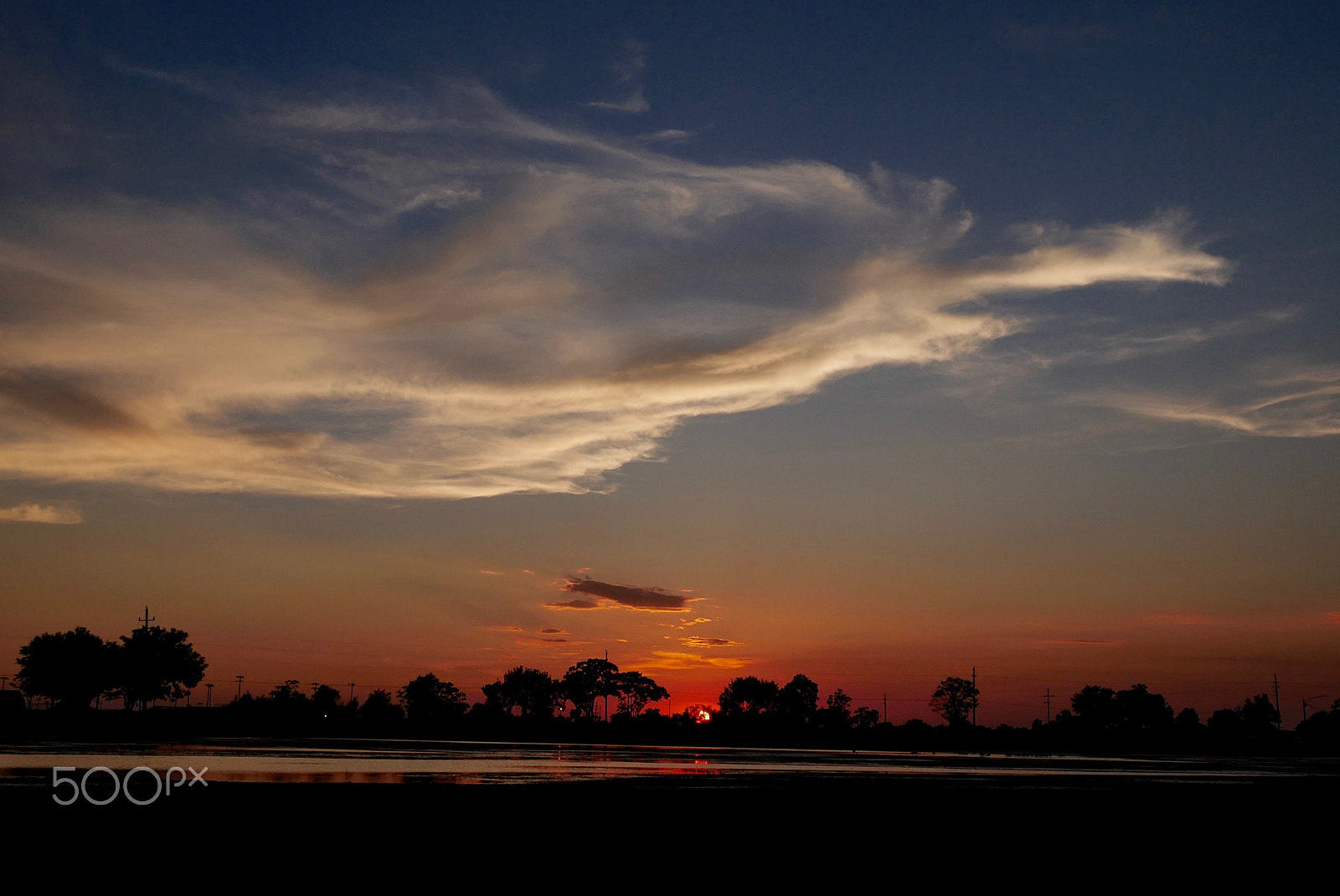 Panasonic Lumix DMC-G7 + Panasonic Lumix G Vario 7-14mm F4 ASPH sample photo. Sunset at george bush park photography