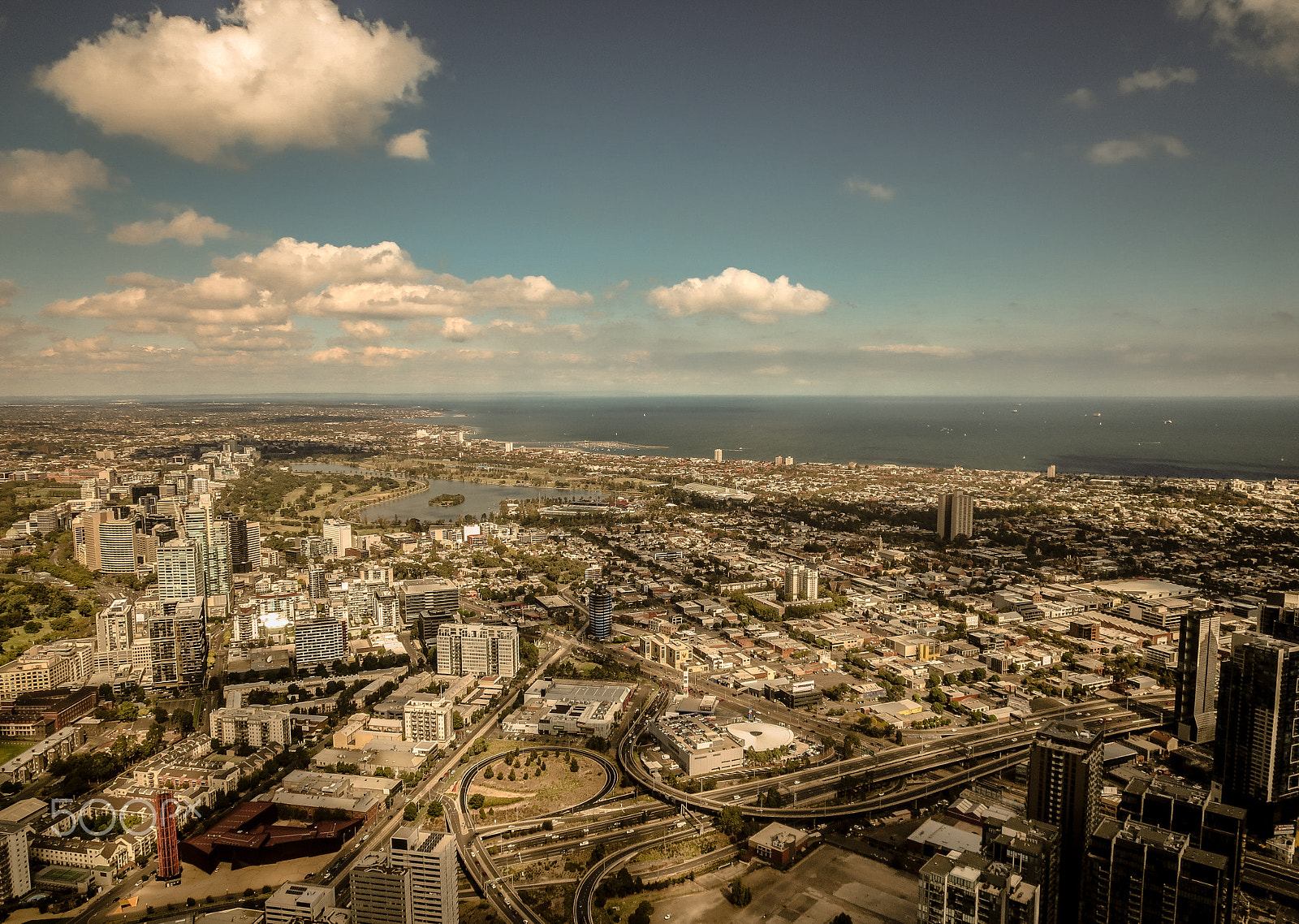 Canon PowerShot ELPH 330 HS (IXUS 255 HS / IXY 610F) sample photo. Melbourne from eureka skydeck photography
