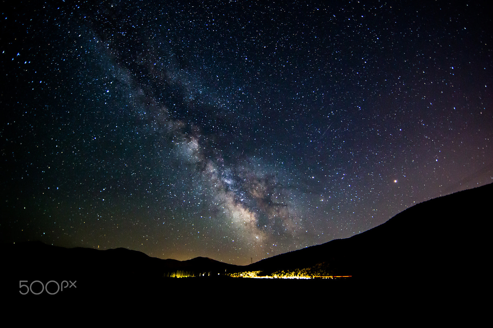 Canon EOS 6D + Canon EF 14mm F2.8L II USM sample photo. Boise milky way car pass lucky peak photography