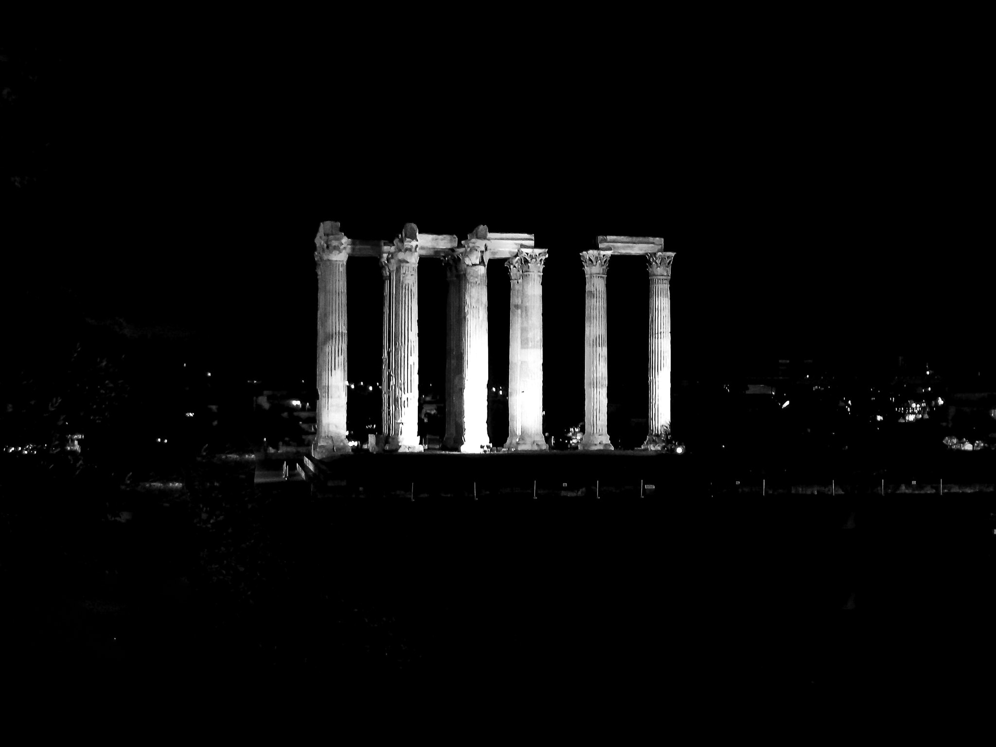 Olympus FE200 sample photo. Athens: temple of olympian zeus photography