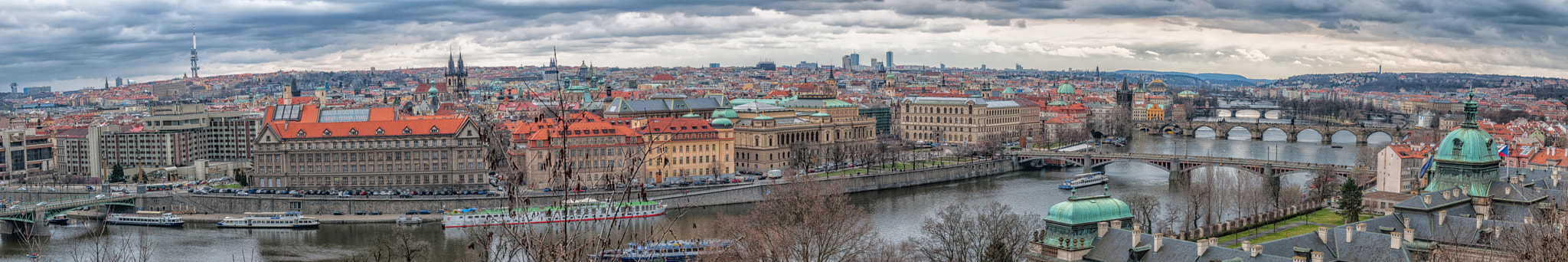 Sigma 17-50mm F2.8 EX DC OS HSM sample photo. Panorama of city and bridge photography