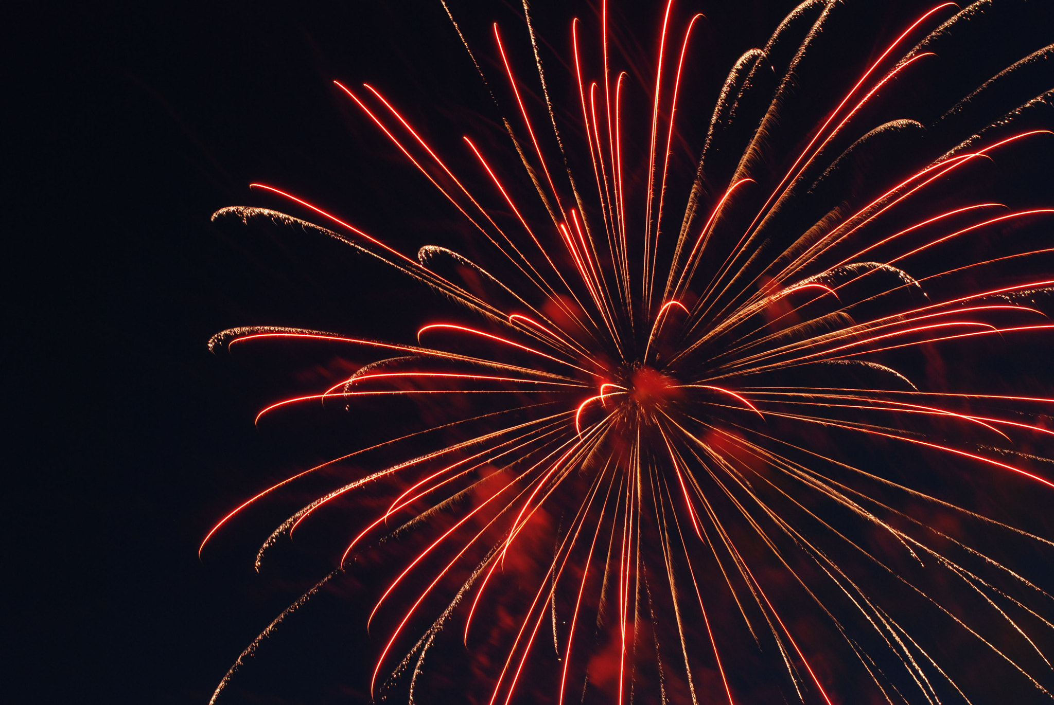 Nikon D80 + Nikon AF-S Nikkor 50mm F1.4G sample photo. Long exposure fire works photography