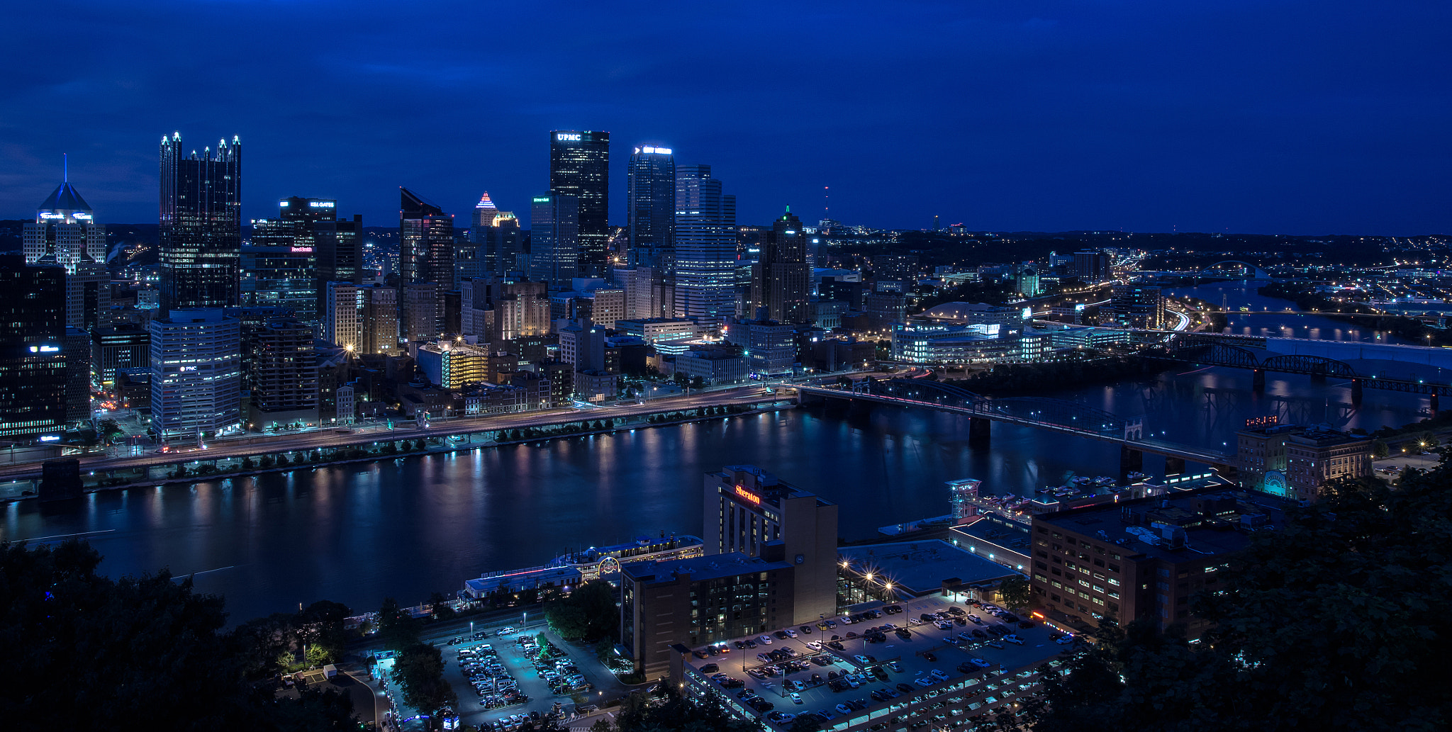 Sony SLT-A57 sample photo. Pittsburgh city skyline photography