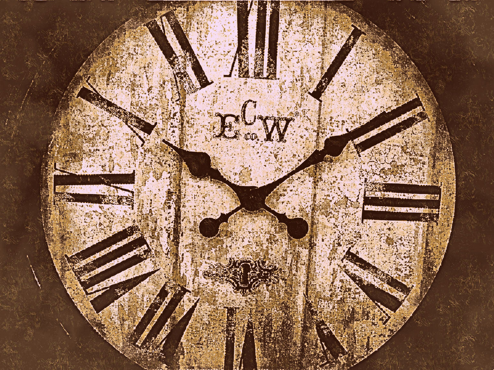Vivitar ViviCam 7340 sample photo. Age old clock photography