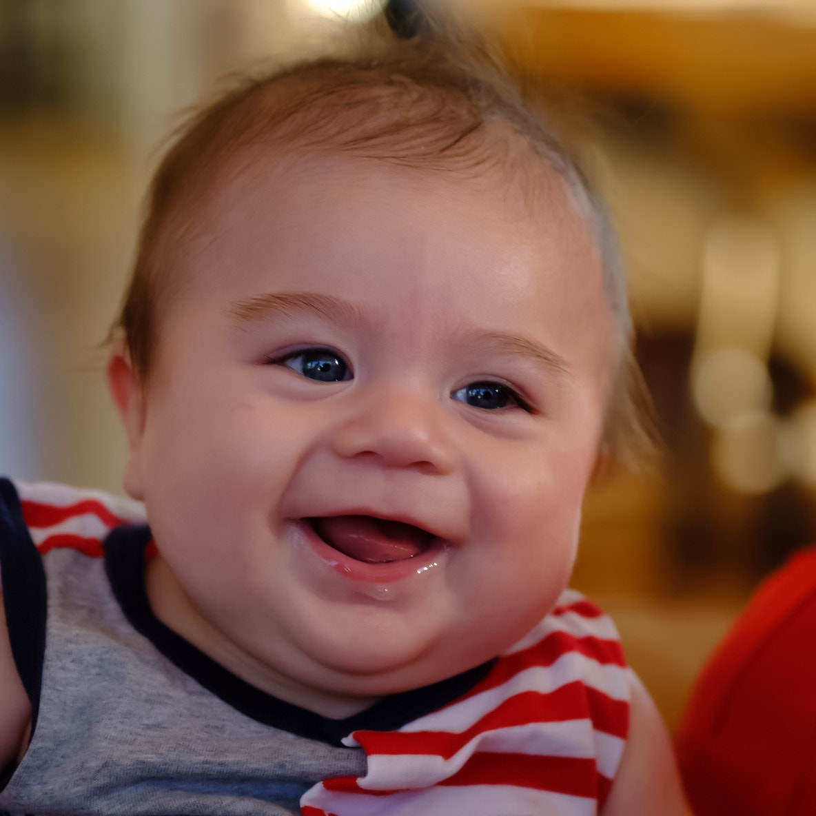 Fujifilm X-Pro2 + Fujifilm XF 60mm F2.4 R Macro sample photo. My grandson on first 4th of july photography