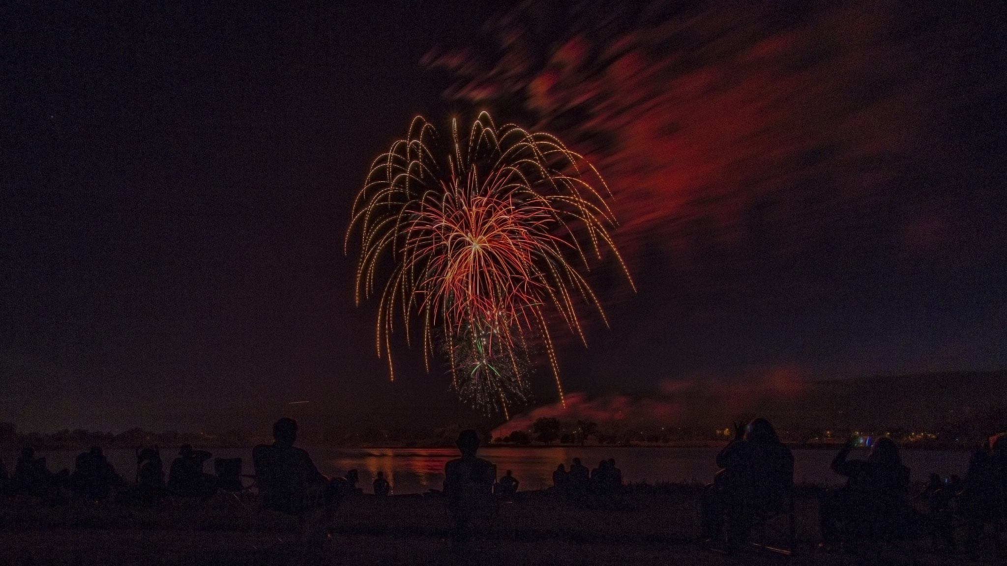 Canon EF 8-15mm F4L Fisheye USM sample photo. Friends of fireworks photography