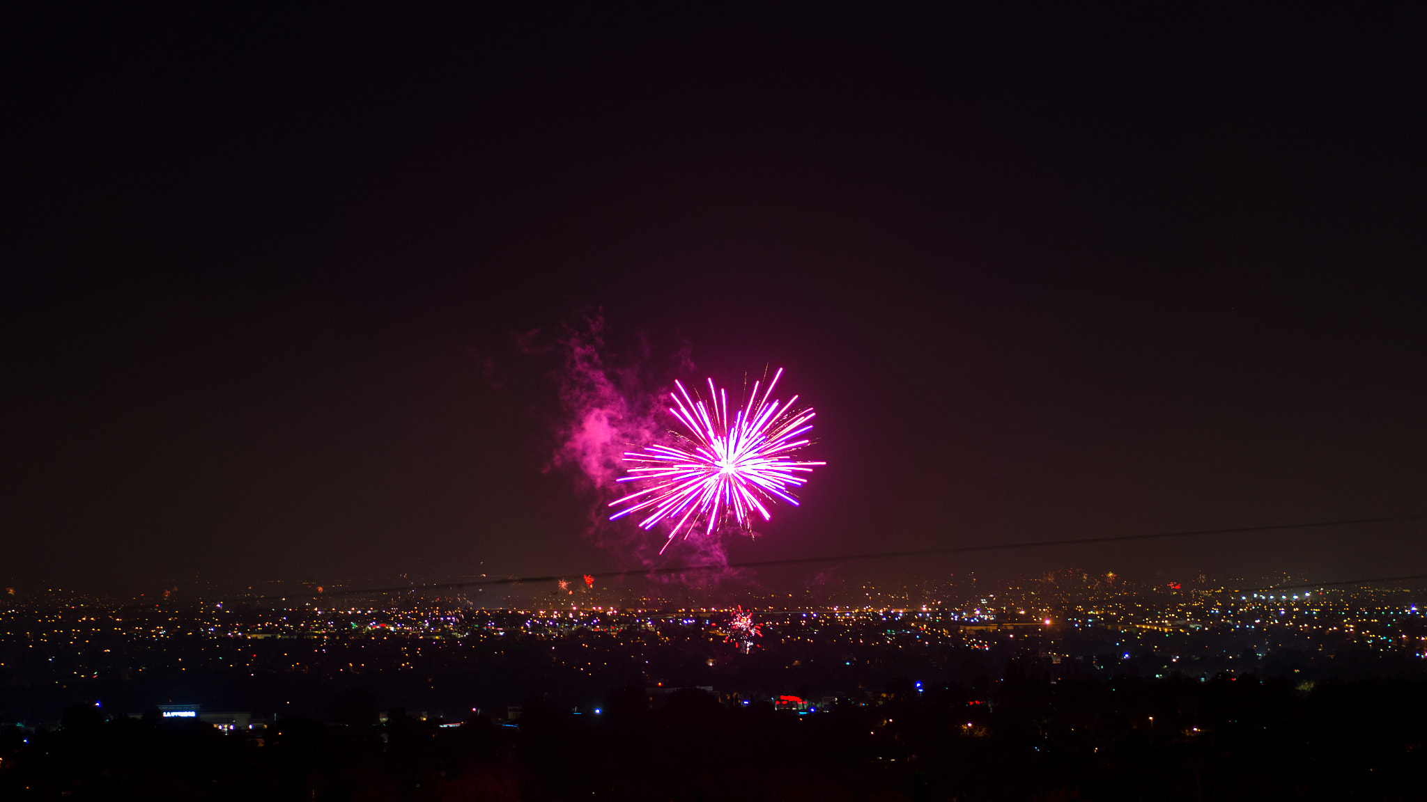 Sony Alpha a5000 (ILCE 5000) + E 50mm F1.8 OSS sample photo. Fireworks photography