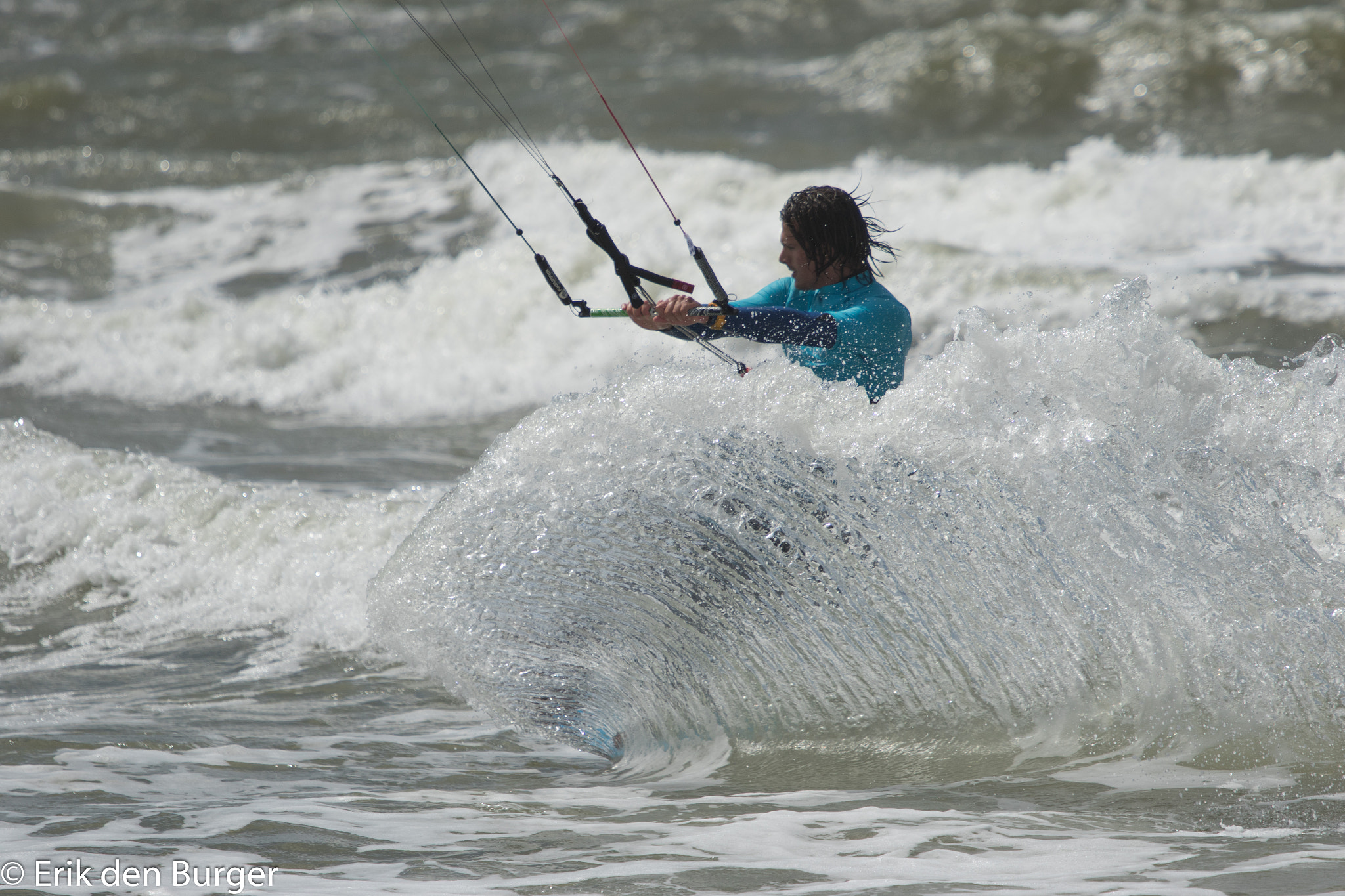 Canon EF 70-200mm F4L IS USM sample photo. Kitsurfing on scheveningen beach photography
