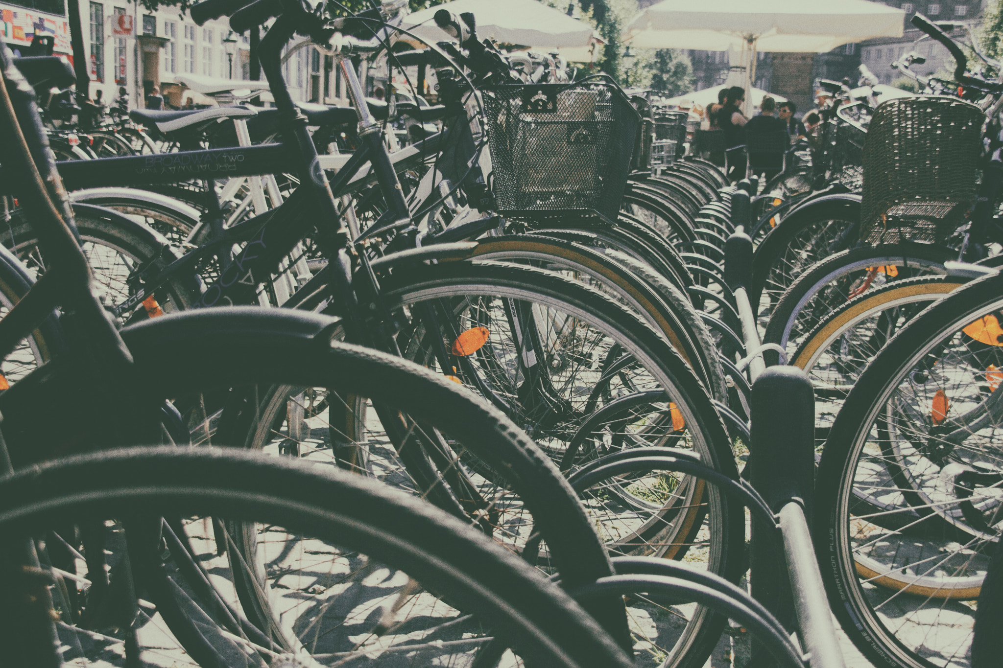Sigma 18-200mm f/3.5-6.3 DC OS sample photo. Bicycles parking photography