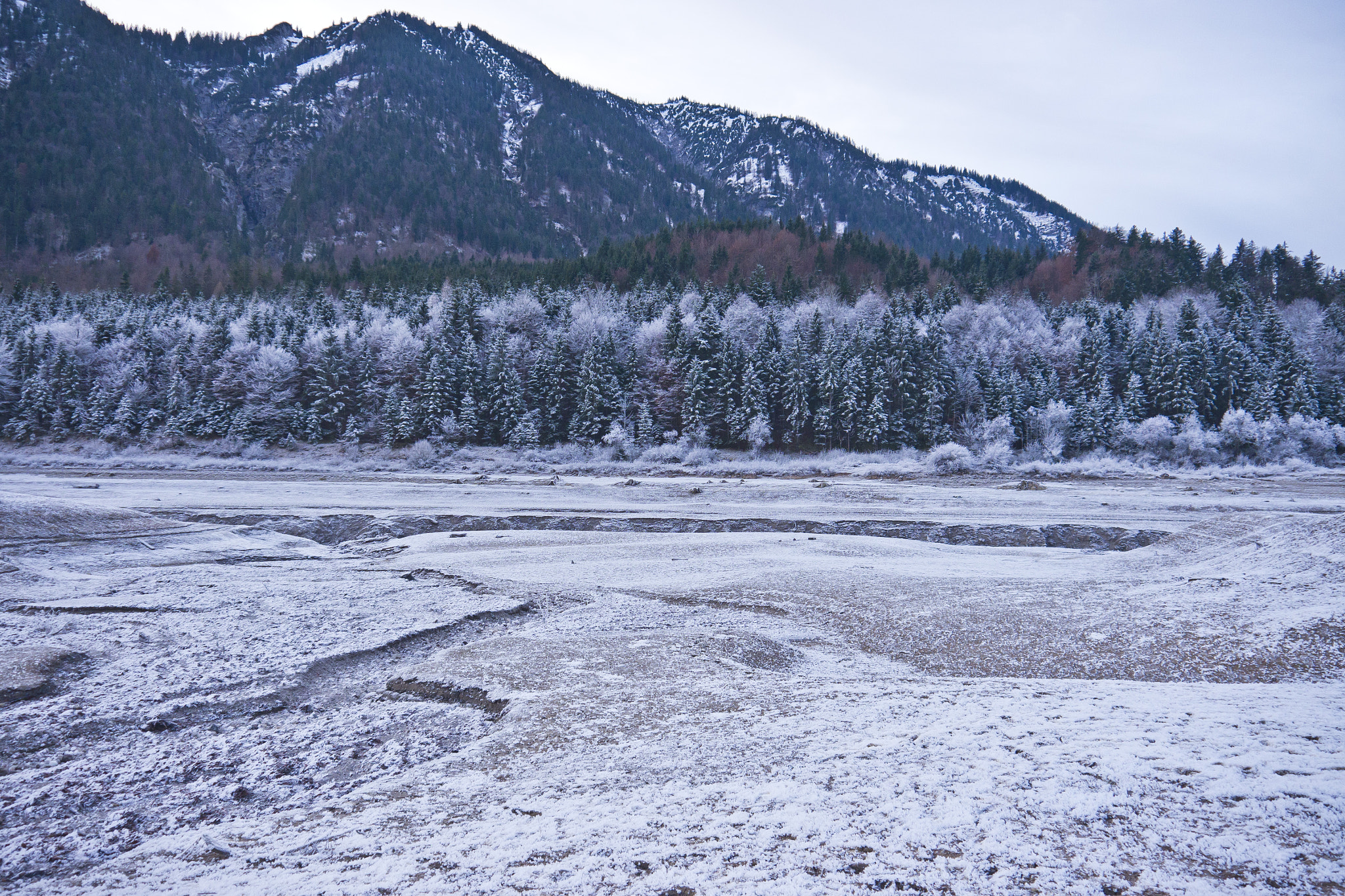 Panasonic Lumix DMC-GH2 sample photo. Frozen lake photography
