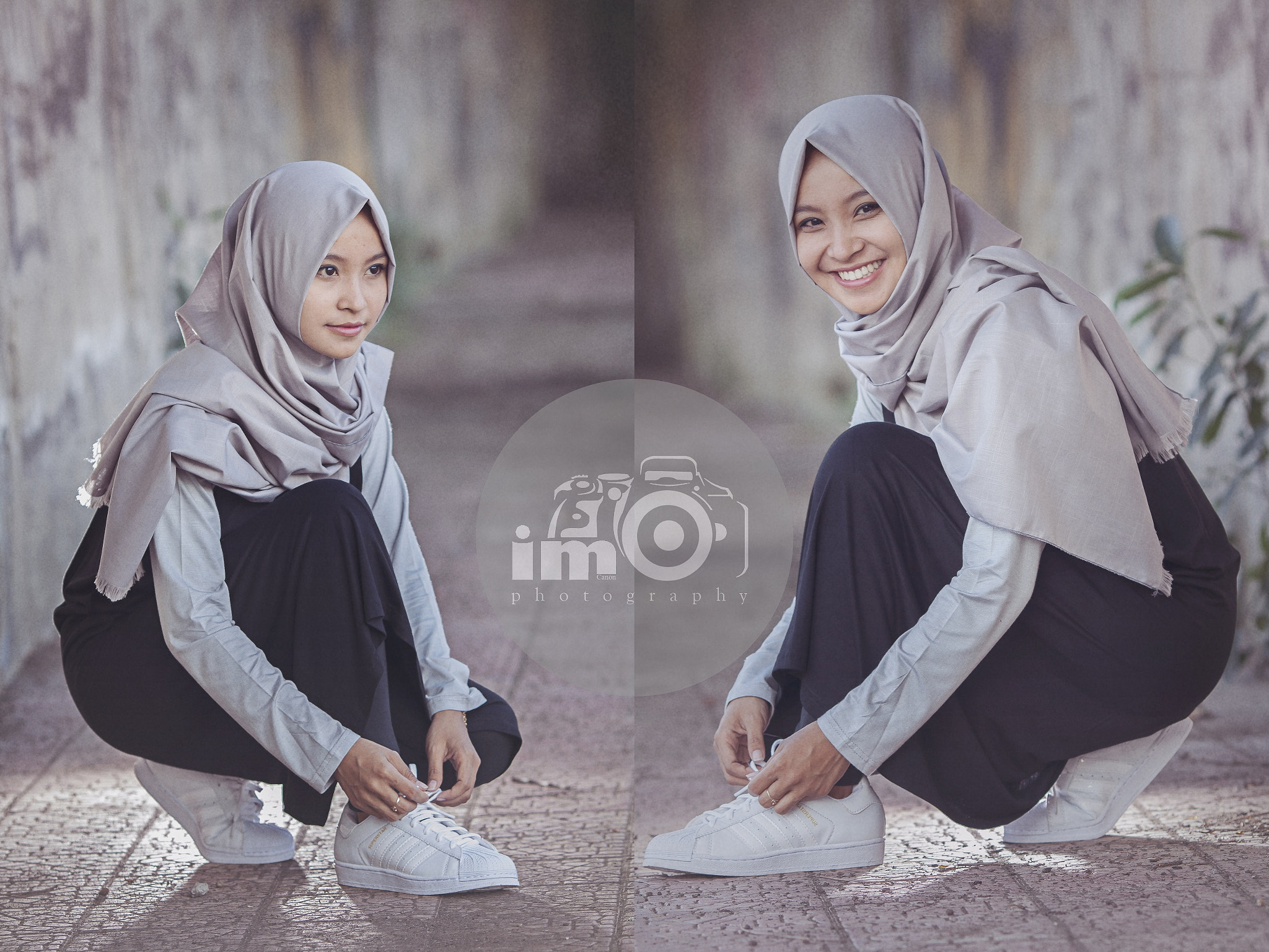 Canon EOS 1000D (EOS Digital Rebel XS / EOS Kiss F) + Canon EF 135mm F2L USM sample photo. Fashion hijab.. photography