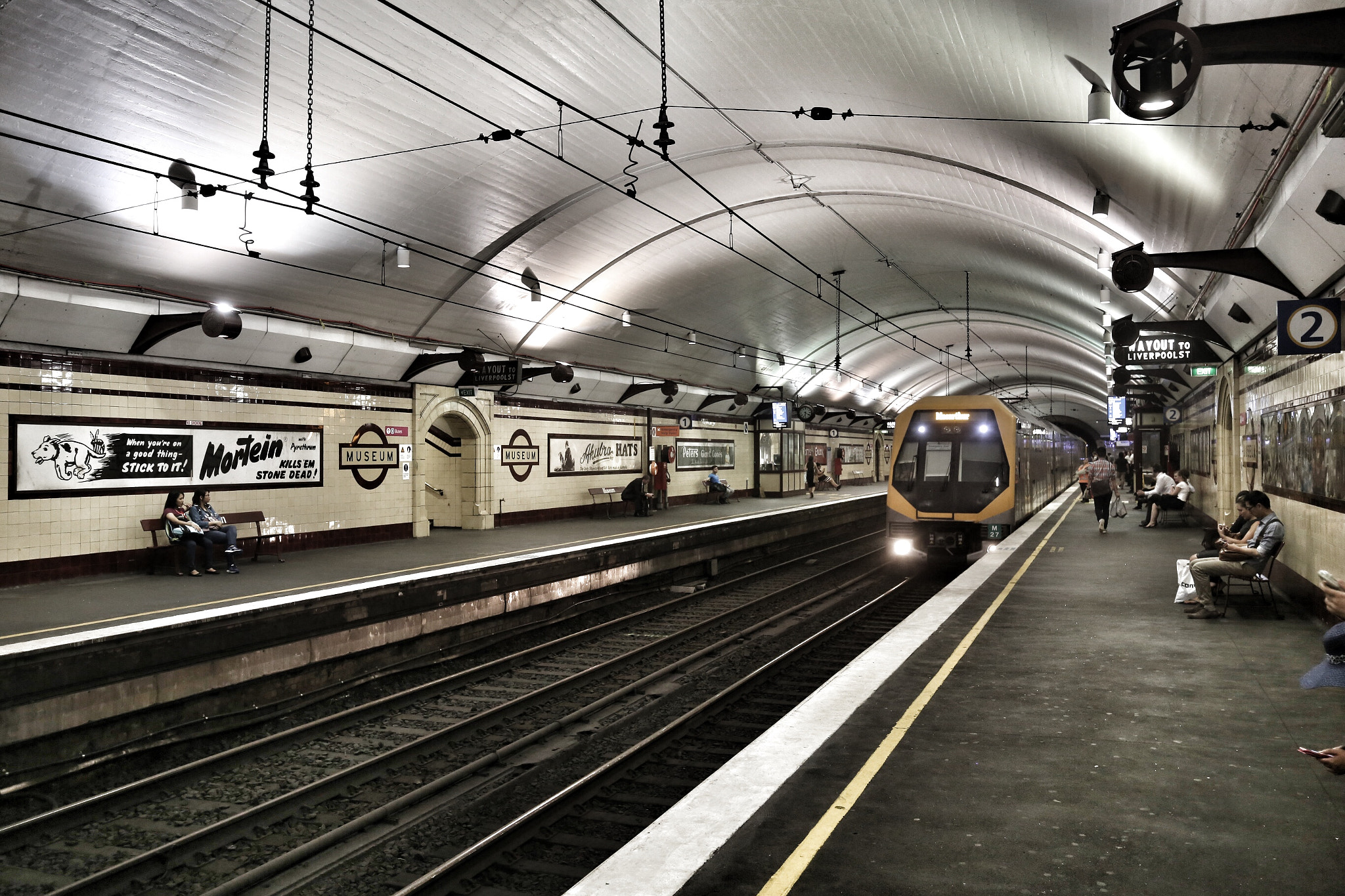 Canon EF 16-35mm F4L IS USM sample photo. Subway in sydney photography