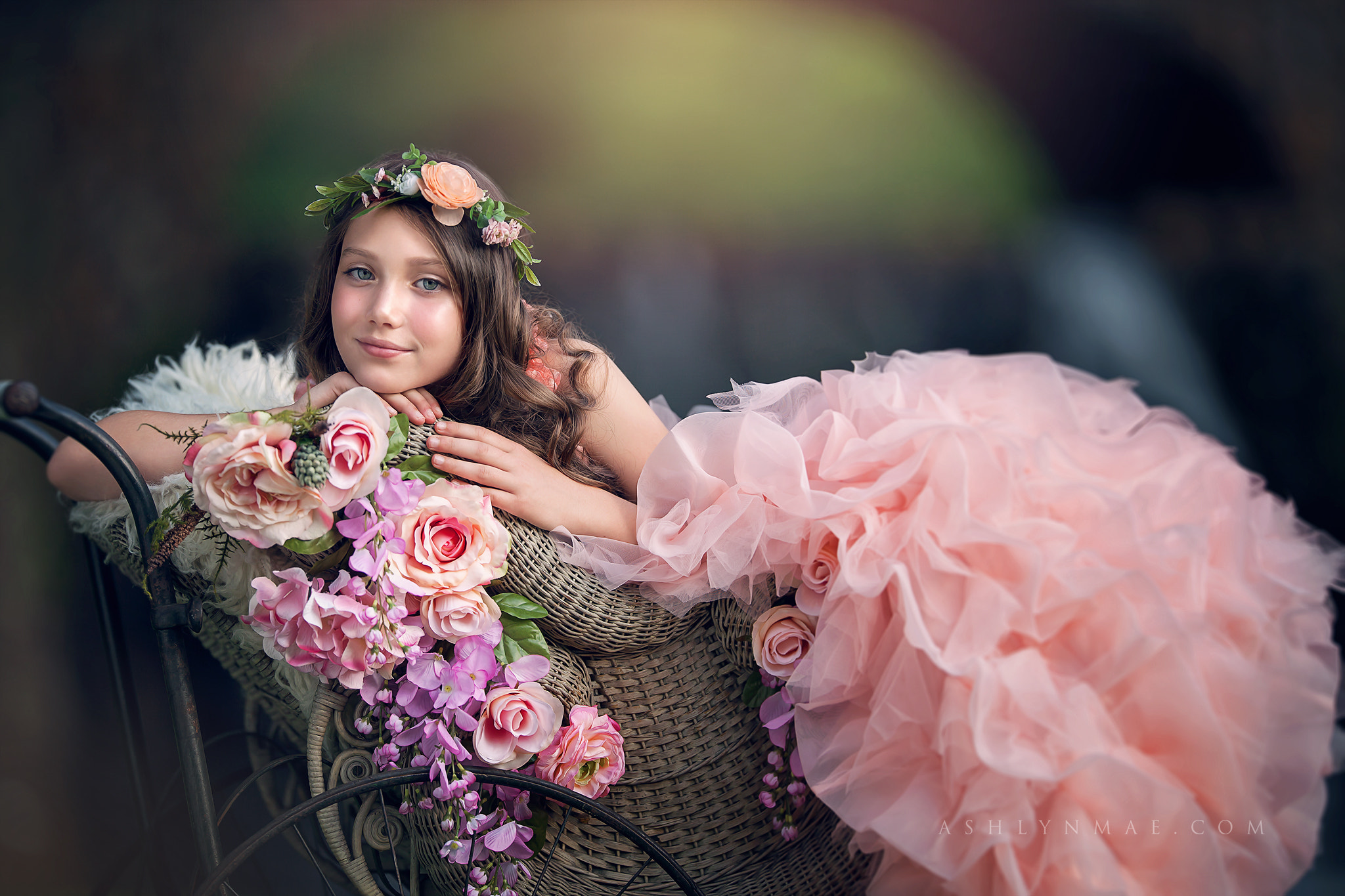 Canon EF 200mm F2L IS USM sample photo. Floral princess photography