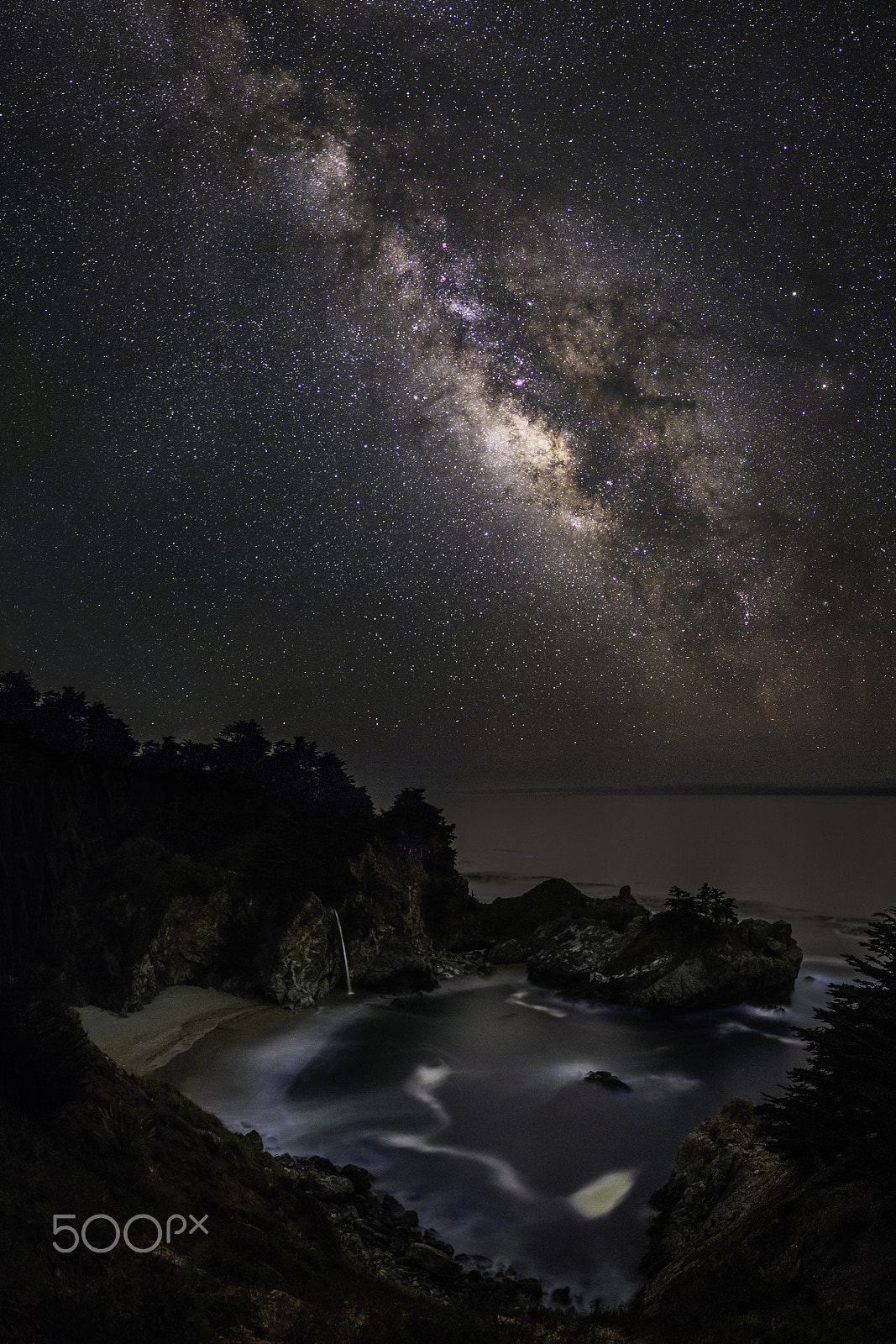 Nikon D810A sample photo. Milky mcway falls photography