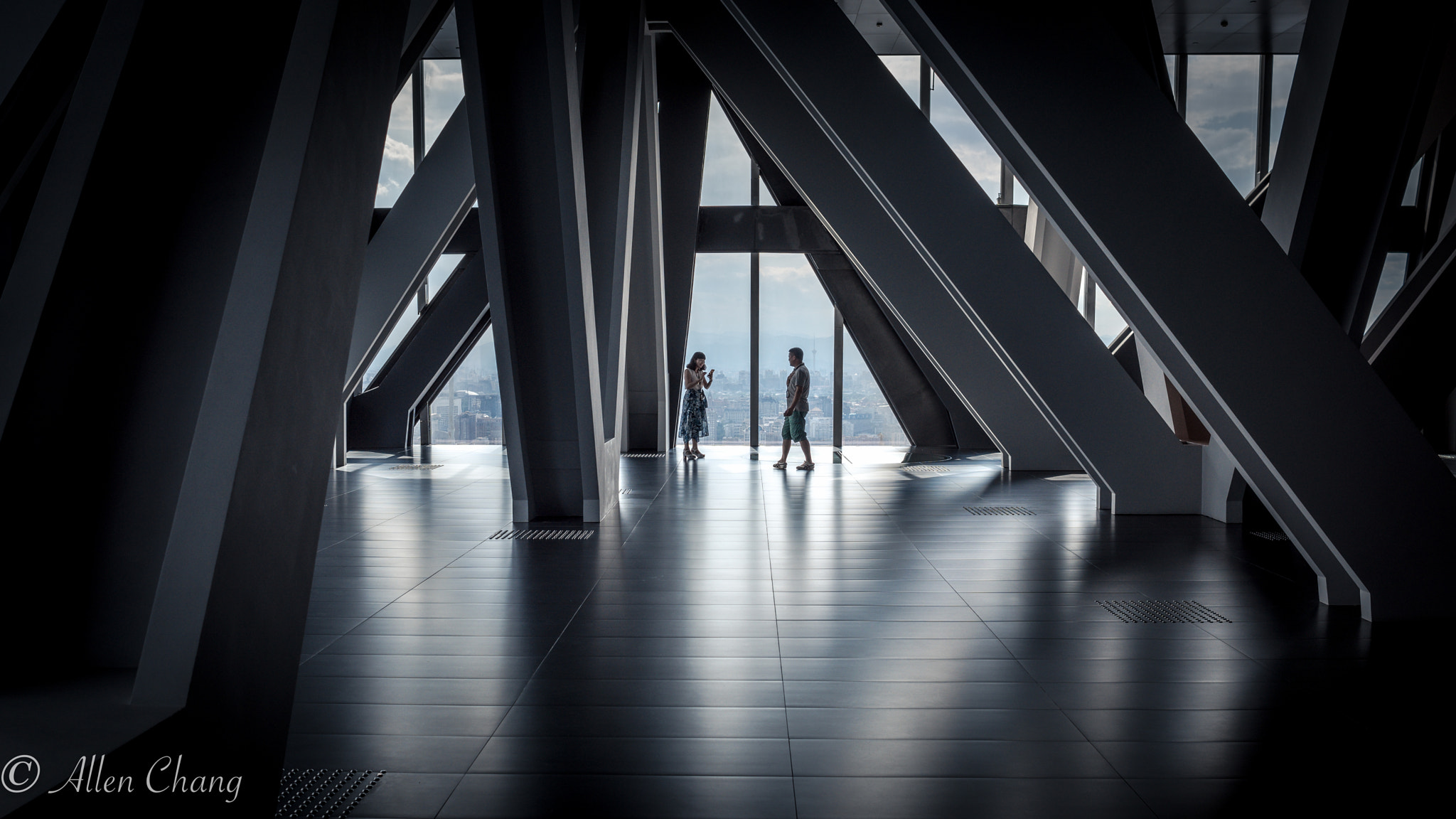 Nikon D810 + Nikon AF Nikkor 35mm F2D sample photo. Inside of cctv building photography