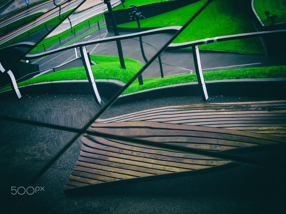 Pentax K-5 II sample photo. Mirror abstraction photography