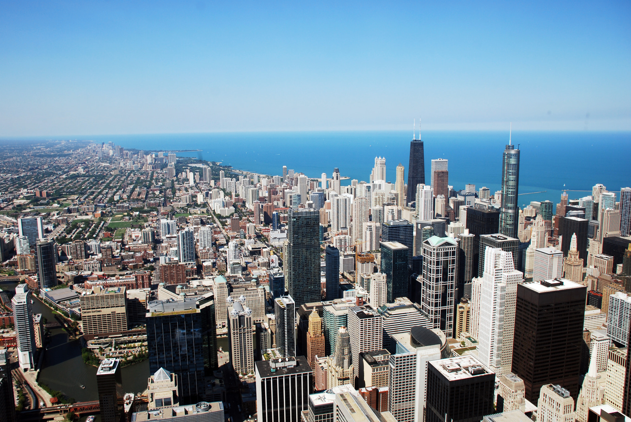 Nikon D40X sample photo. Skydeck view of chicago photography