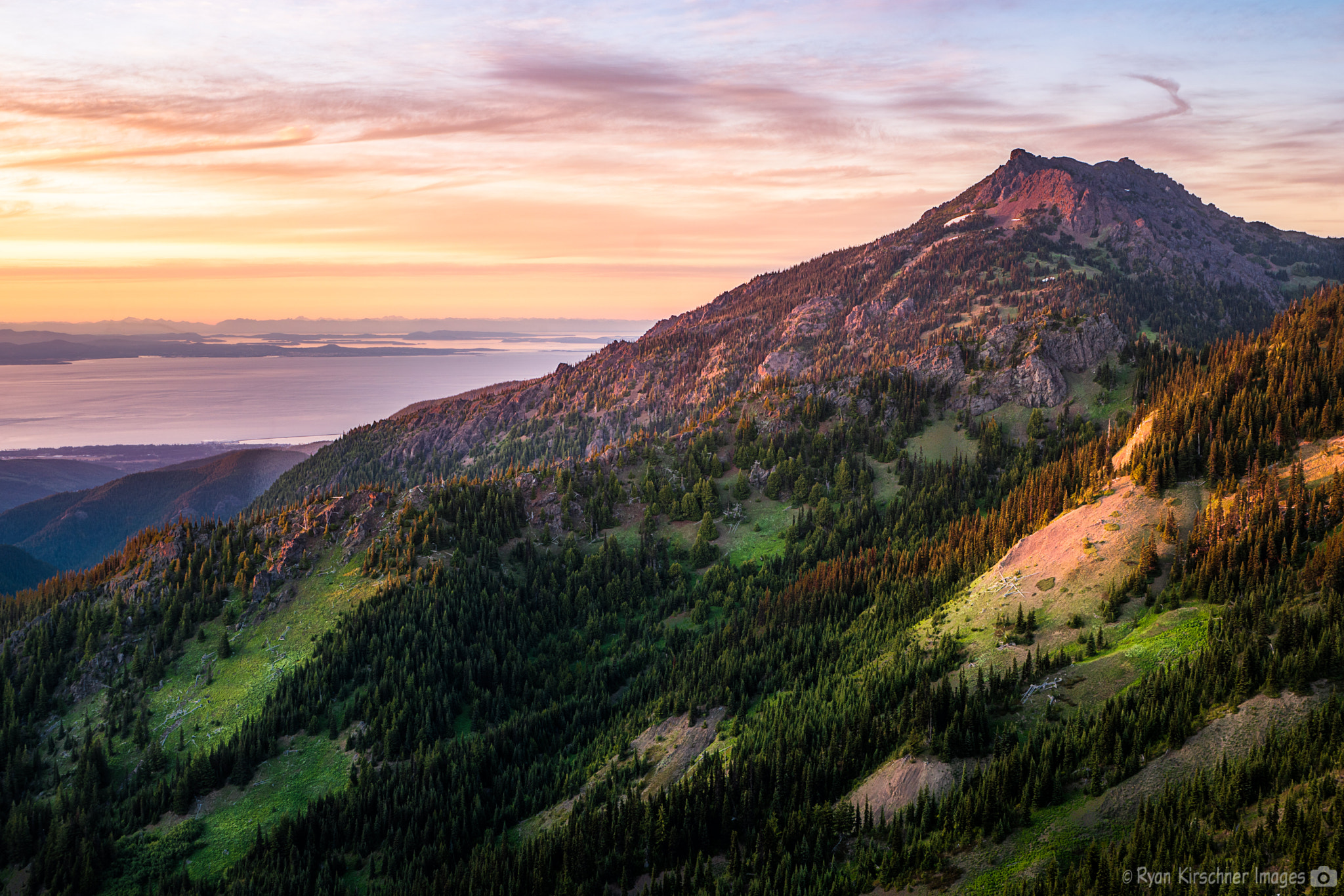Samsung NX1 sample photo. Sunset from above hurricane ridge photography