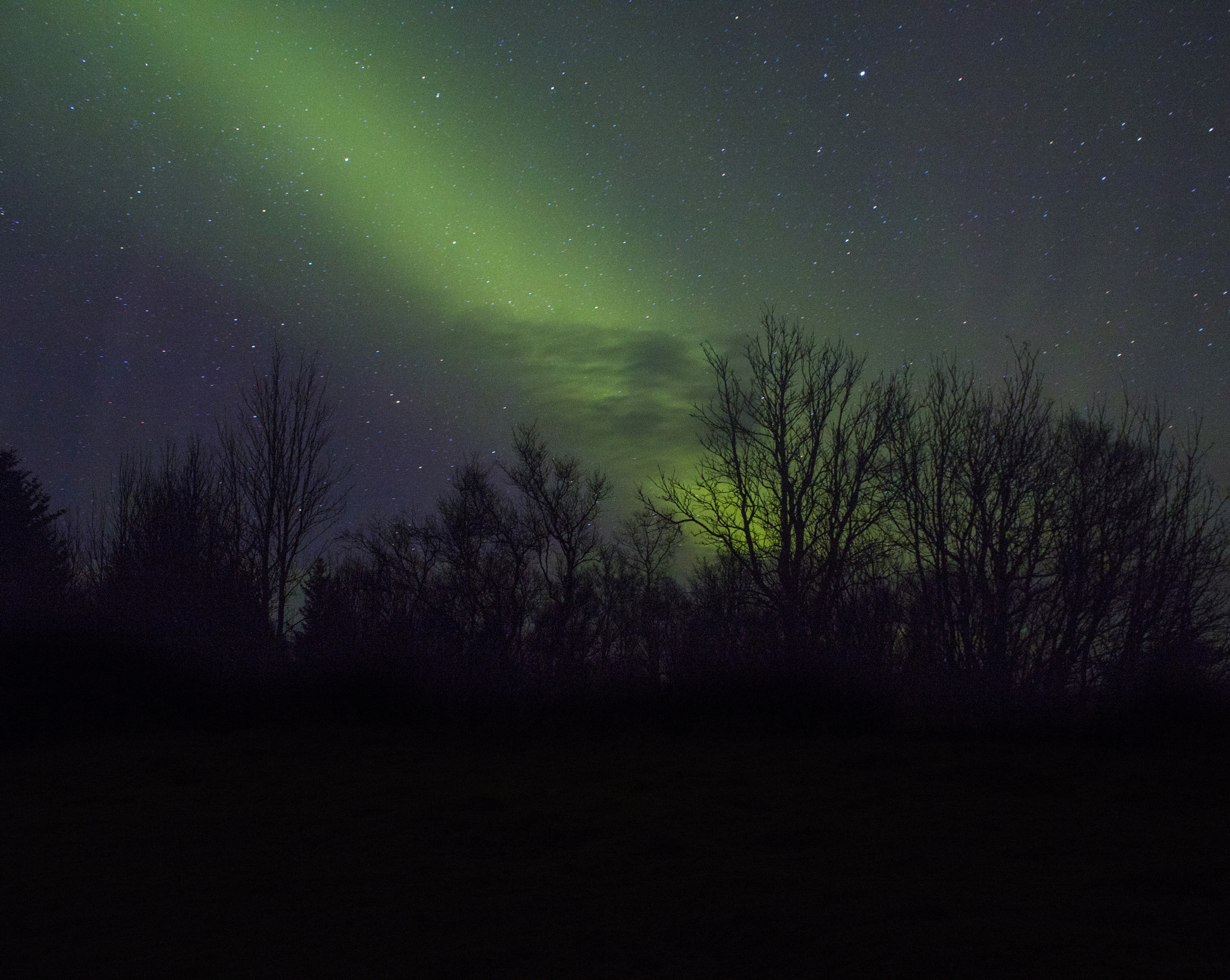 Canon EF-S 18-55mm F3.5-5.6 III sample photo. Aurora borealis landscape photography