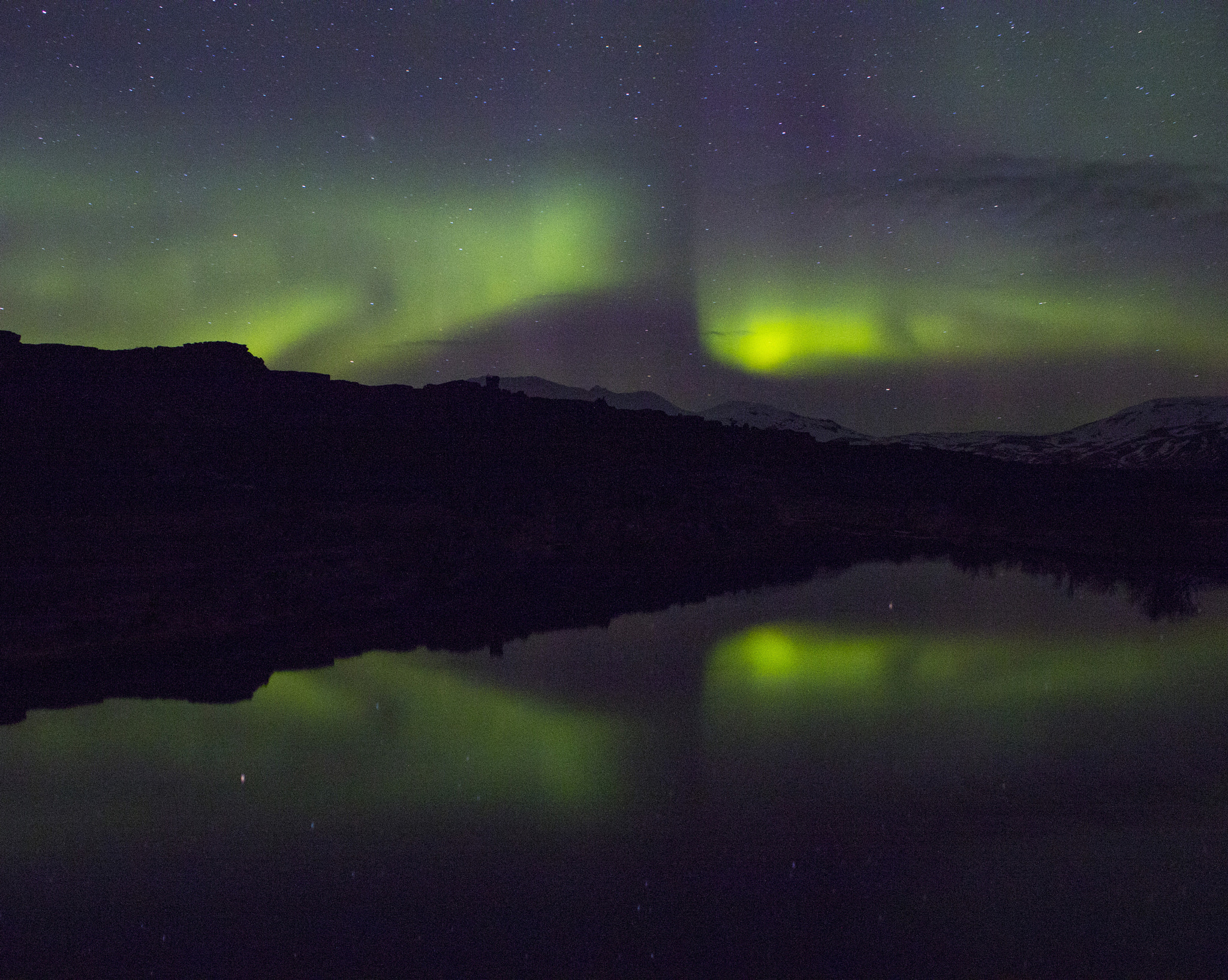 Canon EF-S 18-55mm F3.5-5.6 III sample photo. Aurora borealis landscape photography