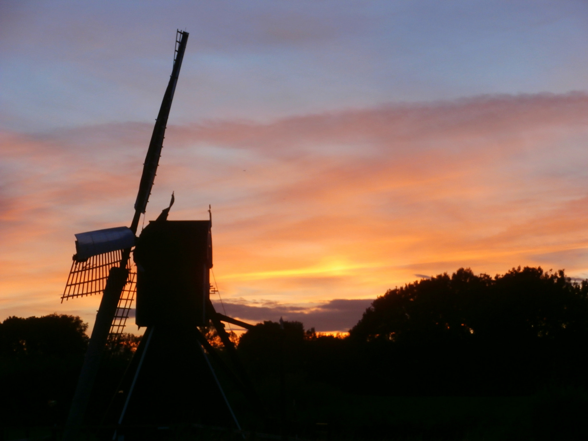 Olympus VR340,D750 sample photo. Mill by sunset photography