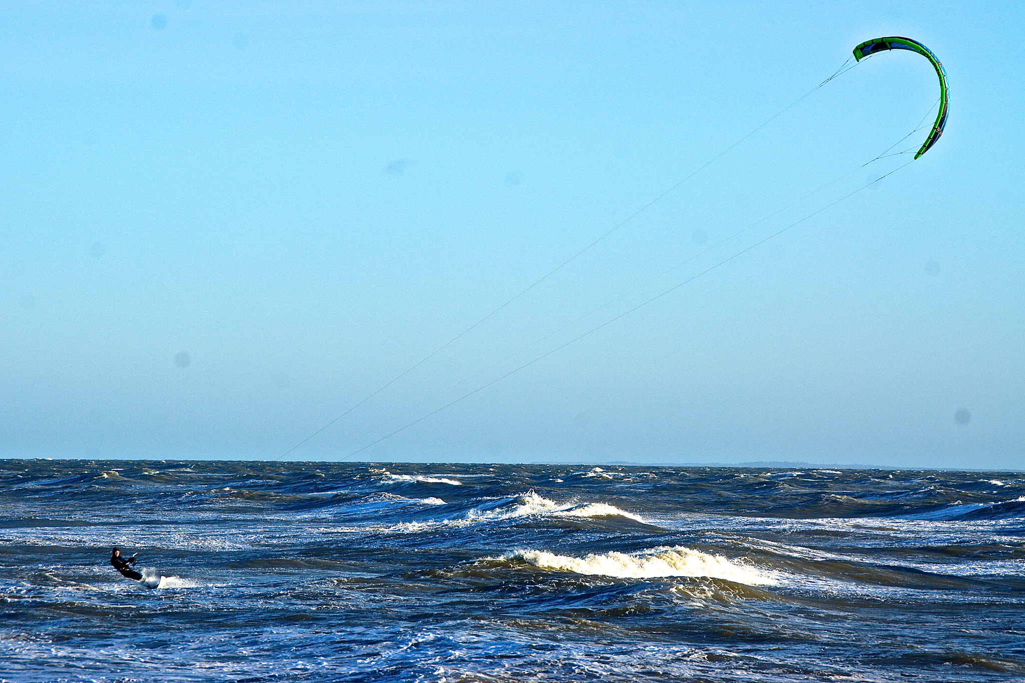 Sony Alpha DSLR-A500 sample photo. Kite surf photography