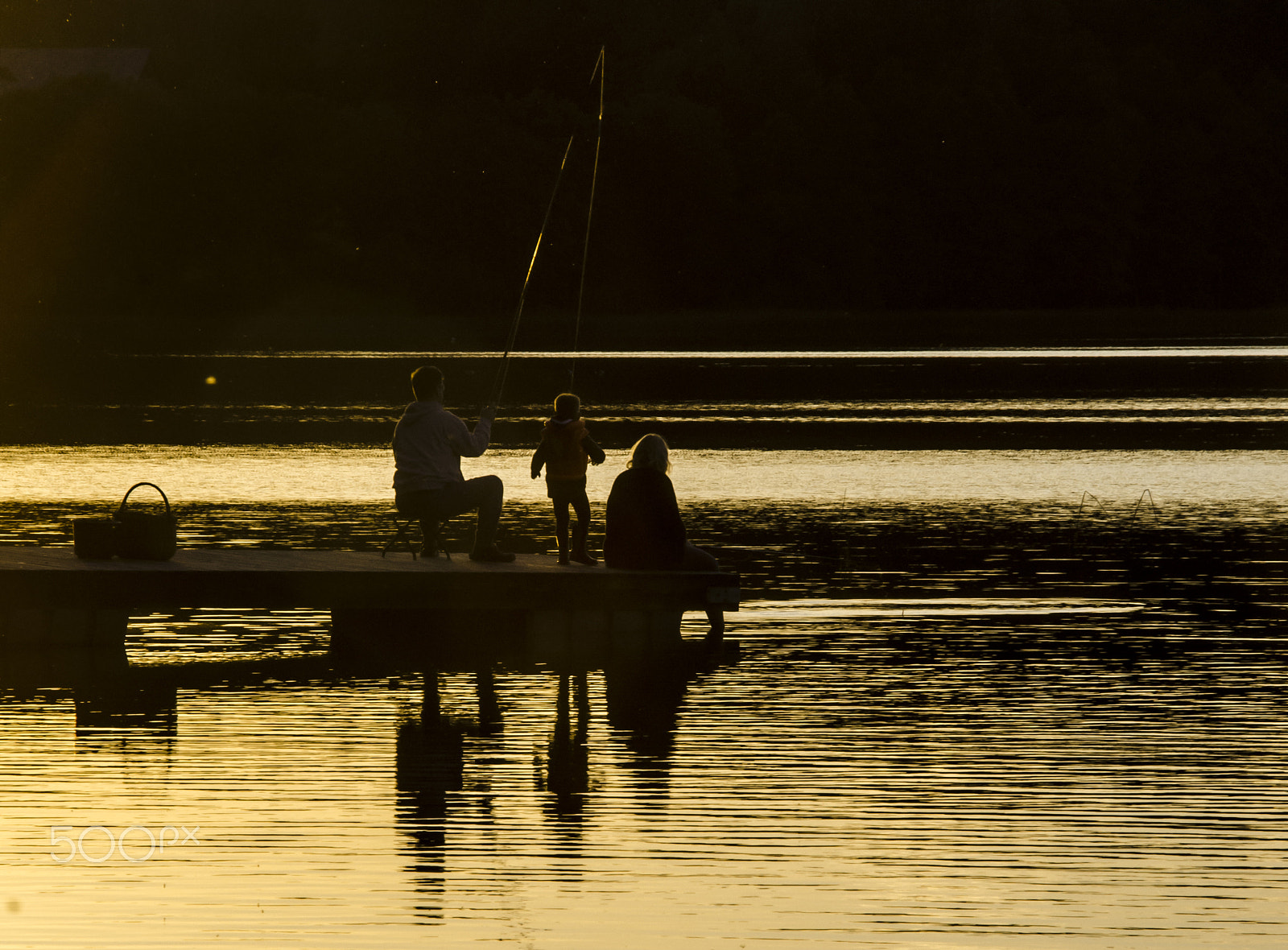 Nikon D7000 + Sigma 18-125mm F3.8-5.6 DC HSM sample photo. Fishing the sunset photography