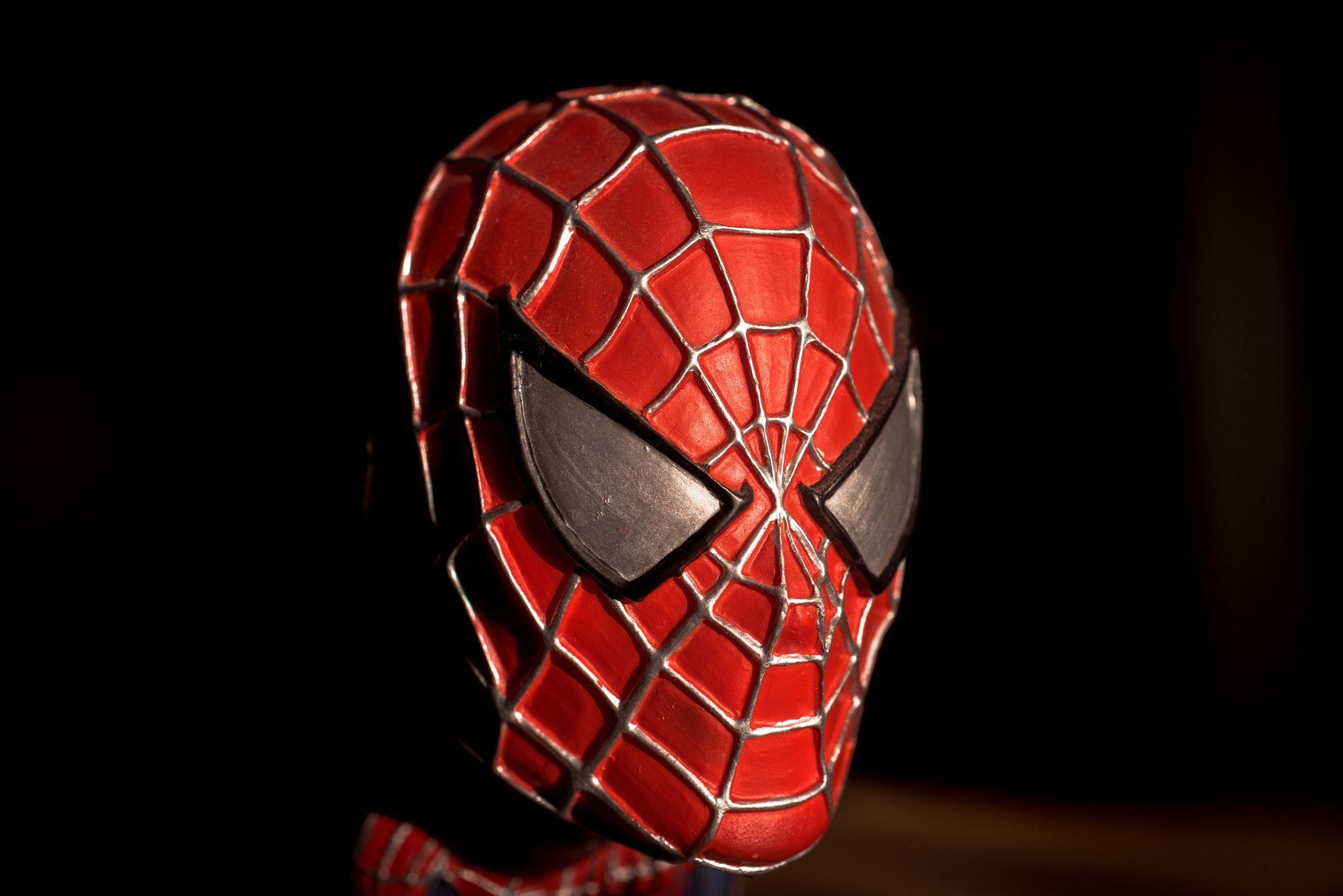 Nikon AF Micro-Nikkor 60mm F2.8D sample photo. Spiderman bobble head photography