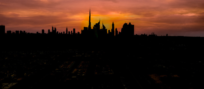 Nikon D600 + AF Nikkor 20mm f/2.8 sample photo. Dubai skyline photography