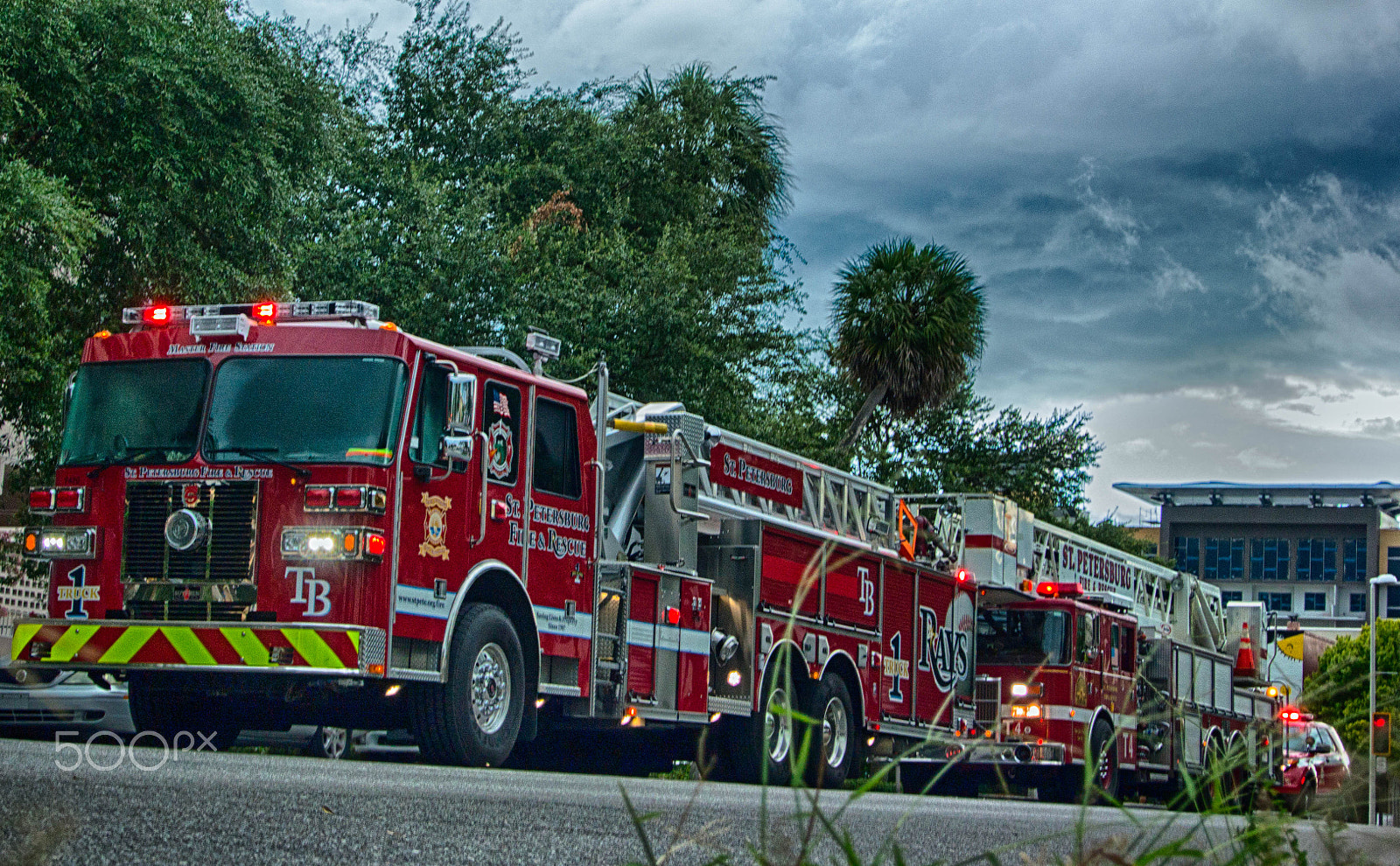 Nikon 1 J3 sample photo. Fire truck-saint petersburg,fl photography