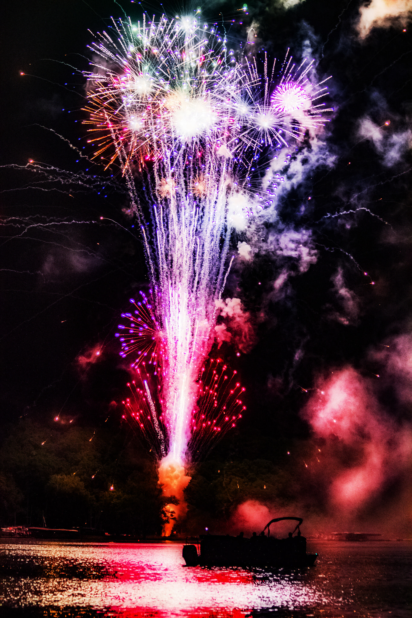 Canon EF 70-300mm F4-5.6 IS USM sample photo. Fireworks photography