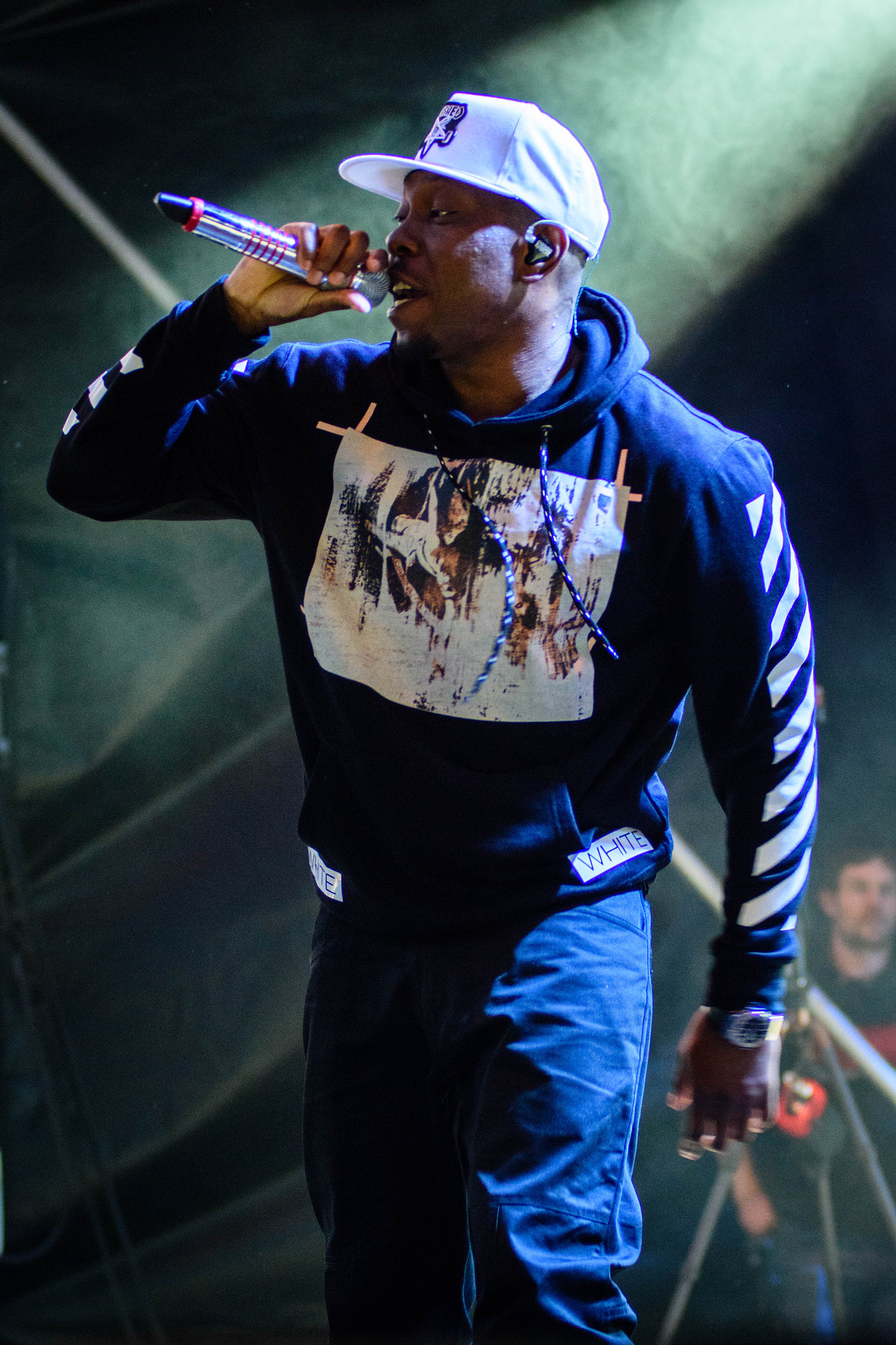 Nikon D7200 + Sigma 70-200mm F2.8 EX DG OS HSM sample photo. Dizzee rascal headlining the manor stage blissfields festival winchester hampshire 02-07-2016 photography