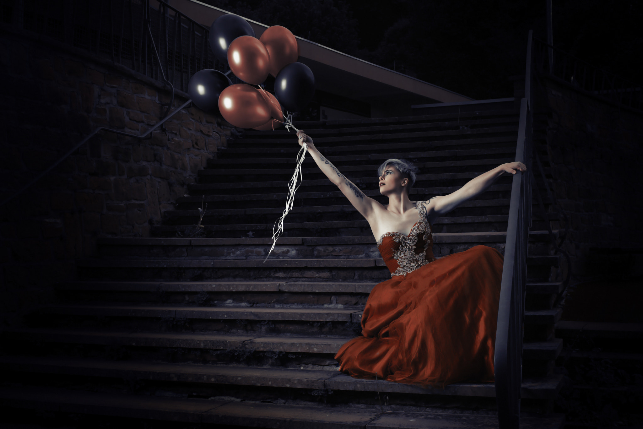 Sony a7R II + Sigma 50mm F1.4 EX DG HSM sample photo. Baloon girl photography