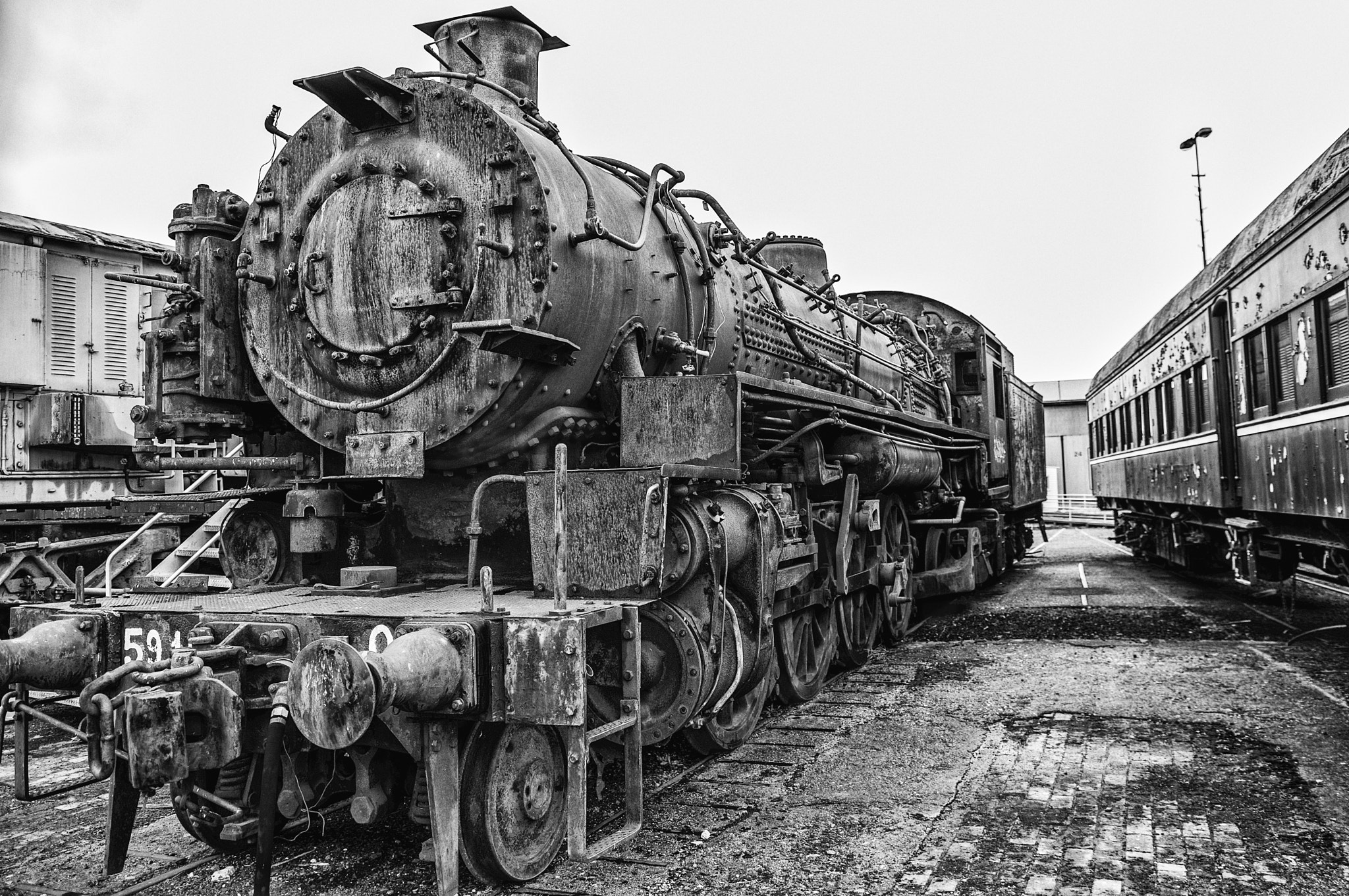 Pentax K-3 II sample photo. Old train photography