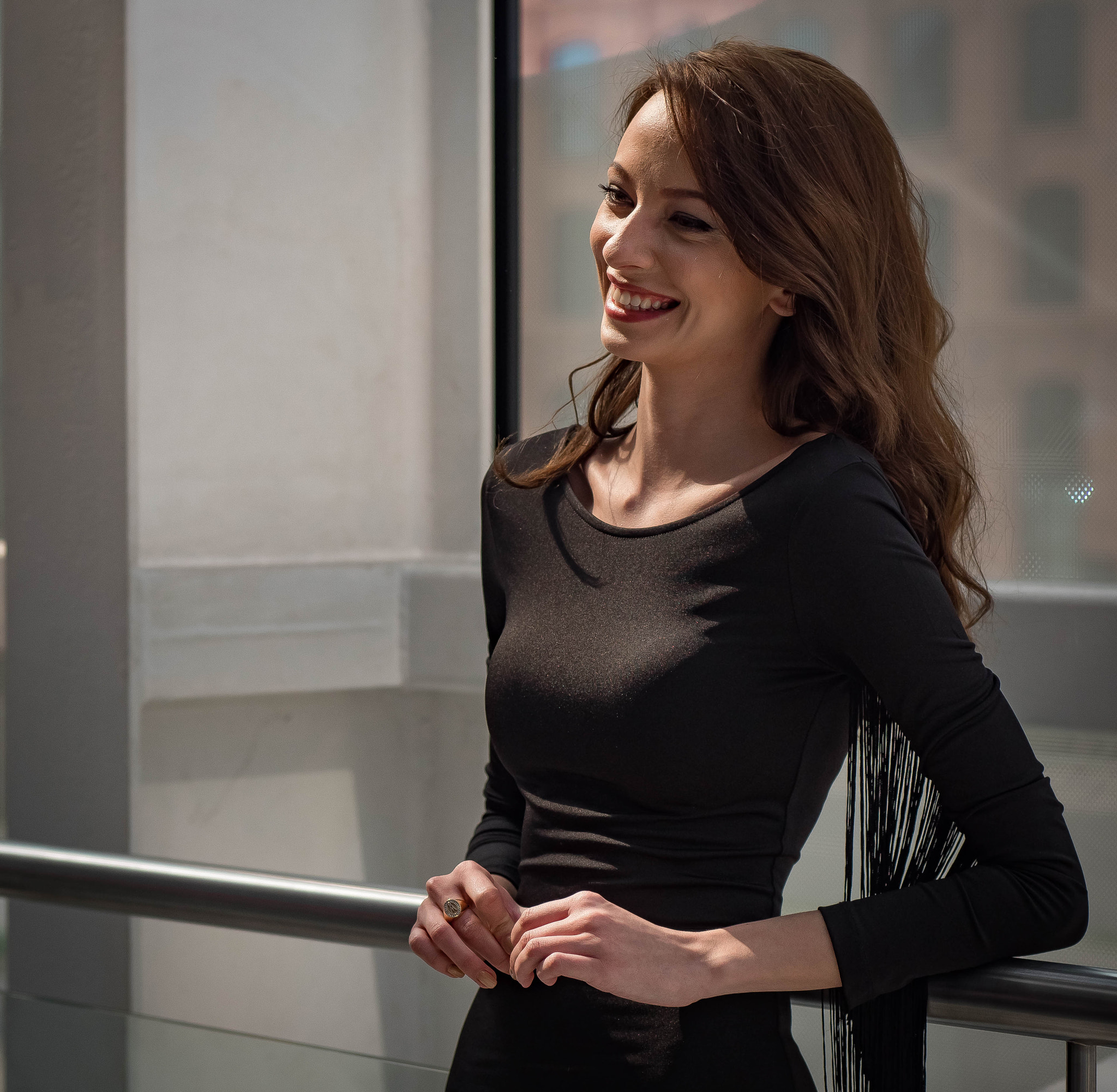 Panasonic Leica DG Nocticron 42.5mm F1.2 ASPH OIS sample photo. Tired smile photography