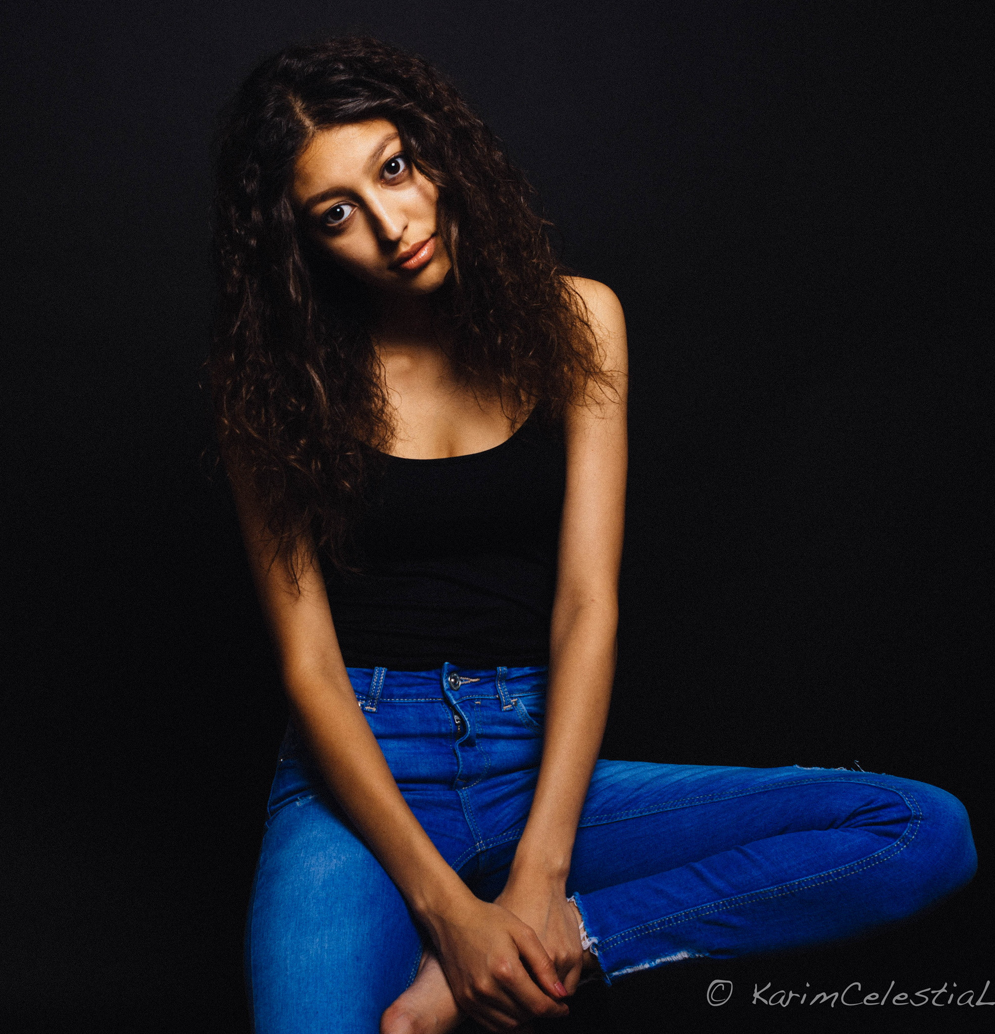 Nikon D7100 + Nikon AF Nikkor 24mm F2.8D sample photo. Yasmina .. studiosession photography