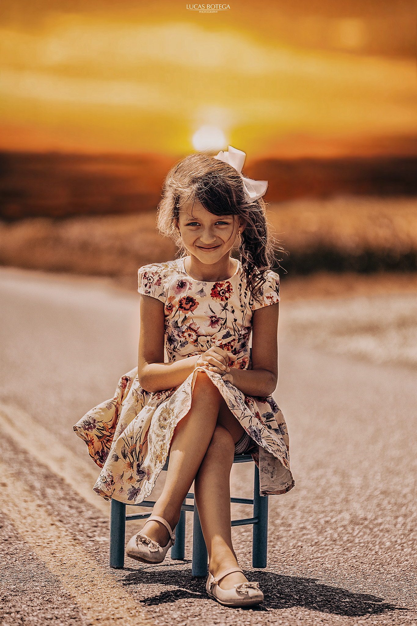 Sigma APO Macro 150mm f/2.8 EX DG HSM sample photo. One girl and big sunset photography
