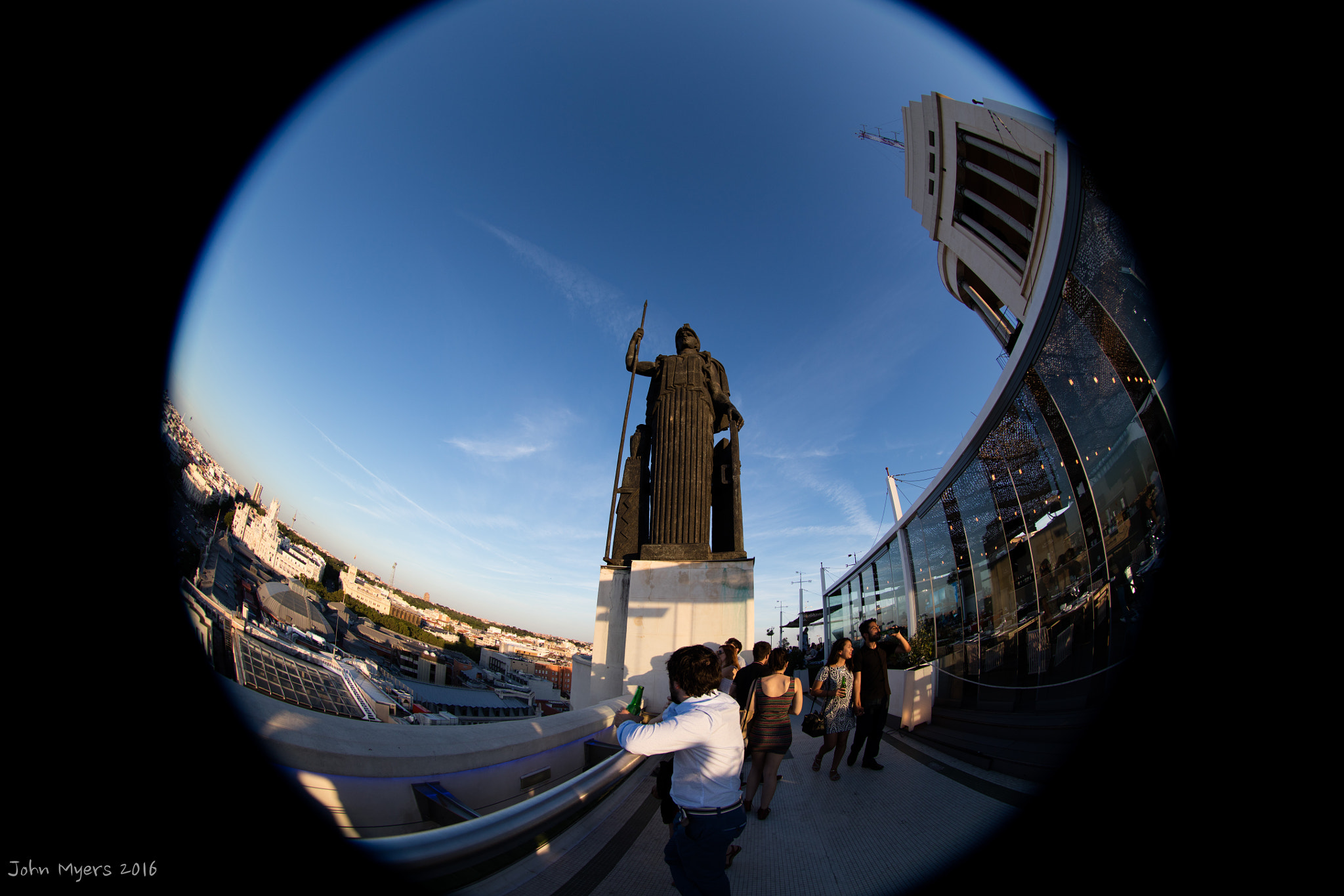 Canon EF 8-15mm F4L Fisheye USM sample photo. Madrid june la azotea 2 photography