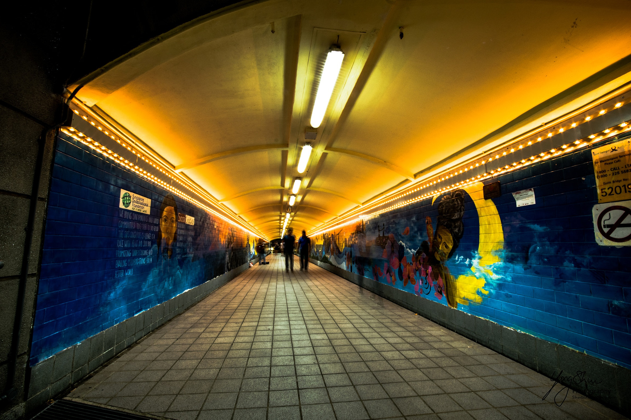 Samyang 14mm F2.8 ED AS IF UMC sample photo. Tunnel murals photography