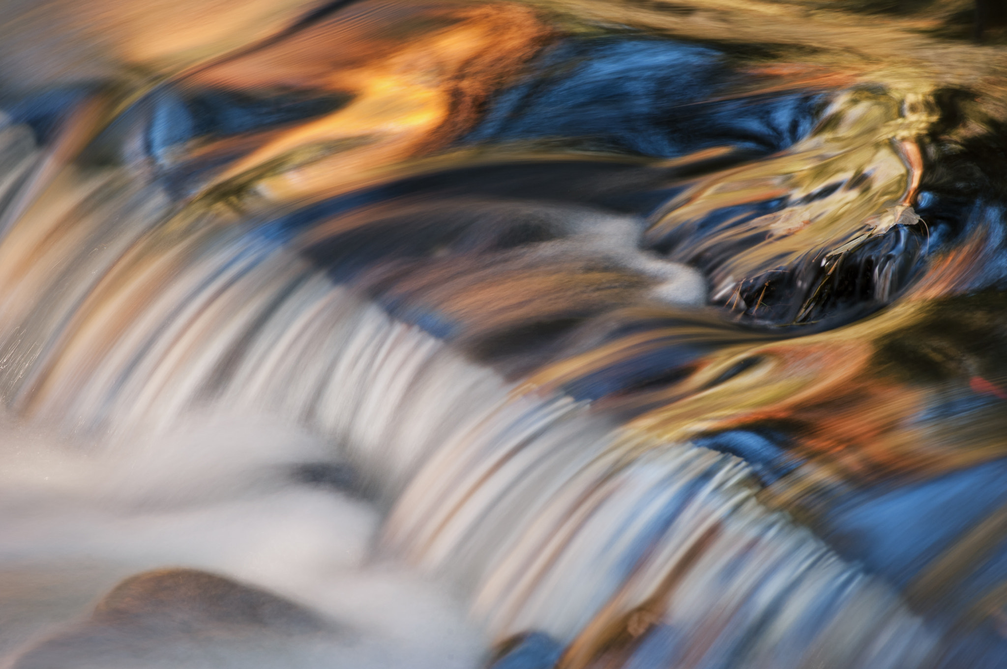 Nikon D2X sample photo. Autumn bond falls cascade photography