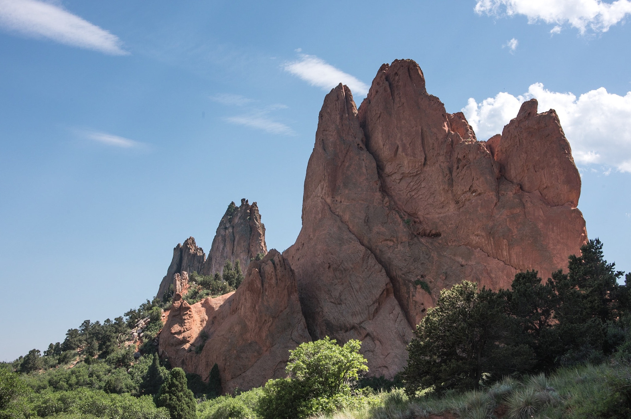 Tamron AF 28-300mm F3.5-6.3 XR Di LD Aspherical (IF) Macro sample photo. Castle towers? garden of the gods, colorado photography