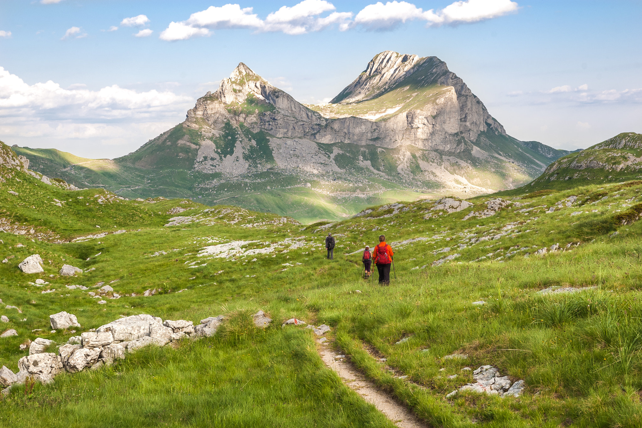 Pentax K100D sample photo. Descent from prutas peak in durmitor national park photography