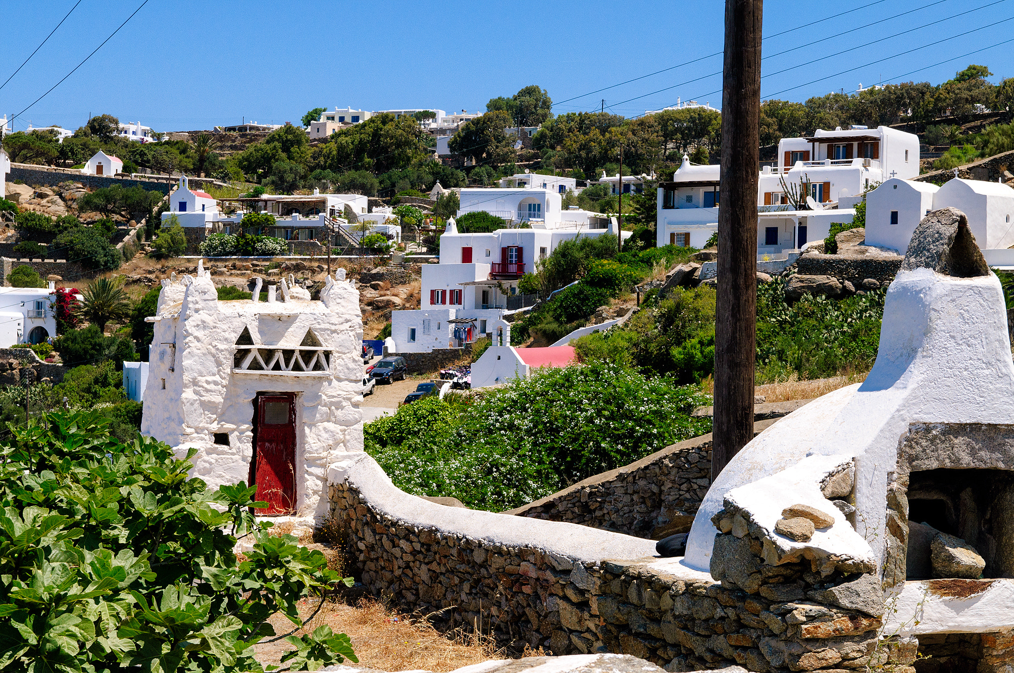 Nikon D300S + Sigma 18-50mm F2.8 EX DC Macro sample photo. Mykonos city photography