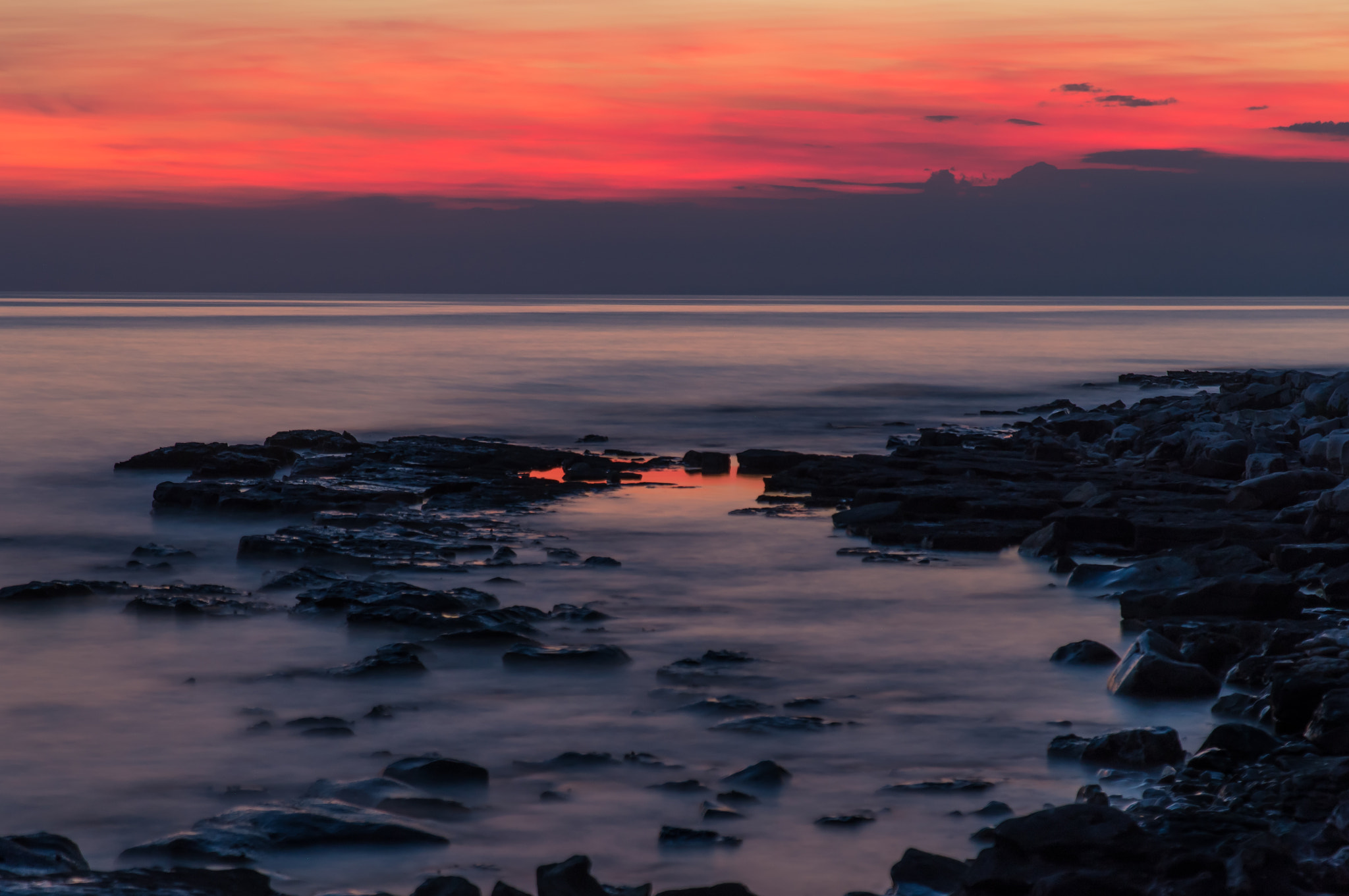 Sony SLT-A55 (SLT-A55V) + Sigma 17-70mm F2.8-4 DC Macro HSM sample photo. Croatian sunset photography