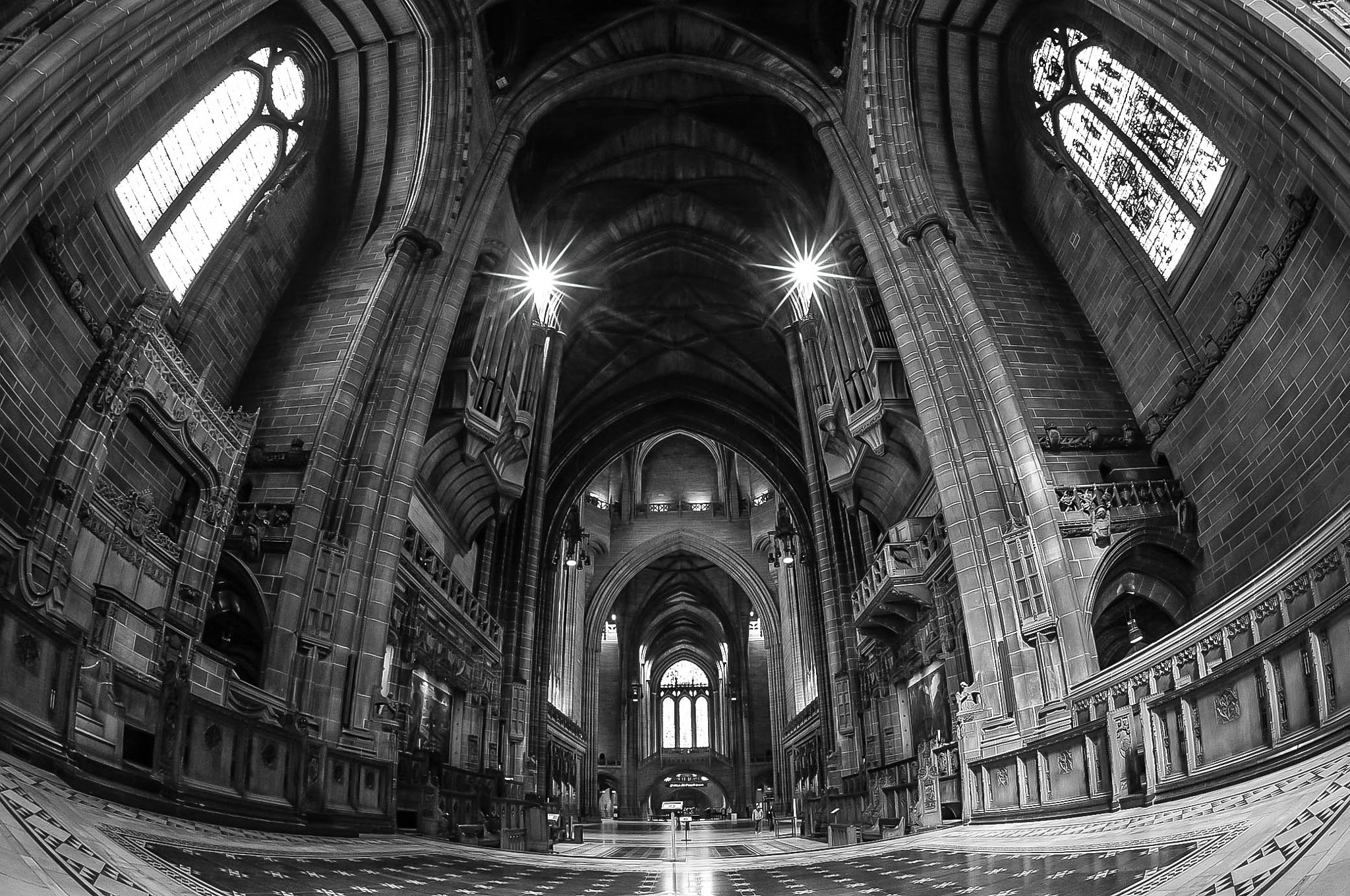 Nikon AF DX Fisheye-Nikkor 10.5mm F2.8G ED sample photo. Liverpool anglican cathedral. photography