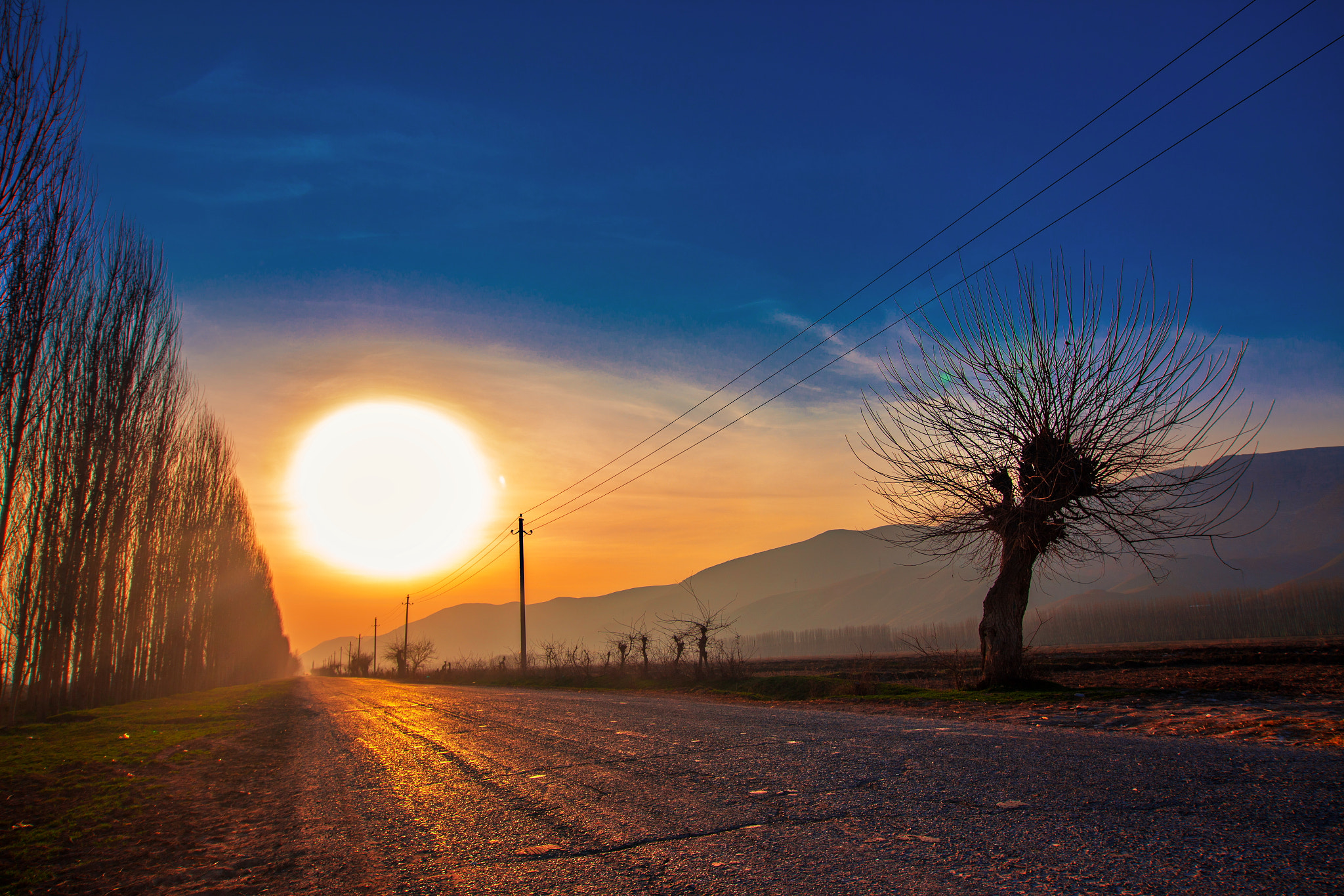 Tokina AT-X Pro 12-24mm F4 (IF) DX sample photo. The road to the village  kara-darya. kyrgyzstan photography