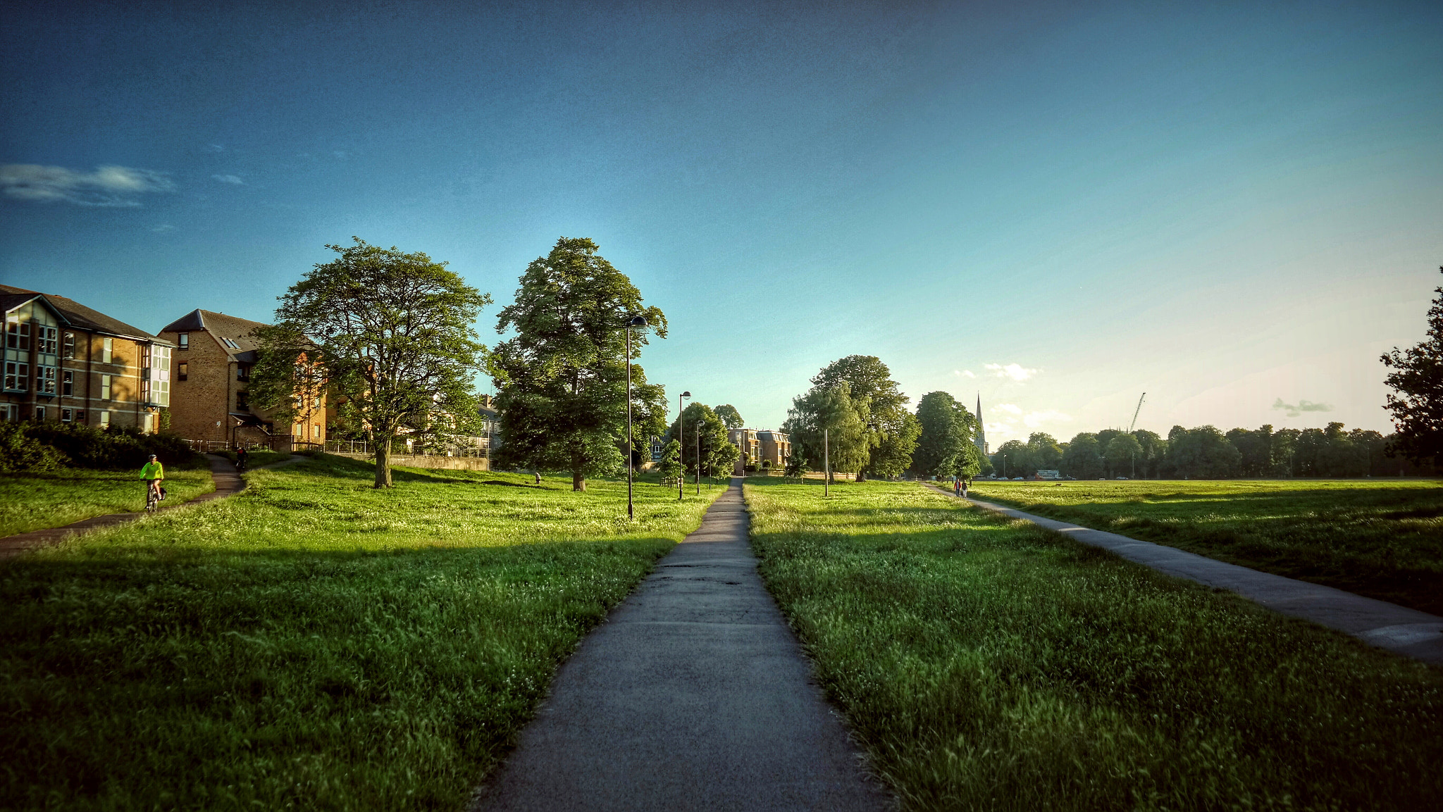 Samsung EK-GN120 sample photo. Evening sun on midsummer common photography